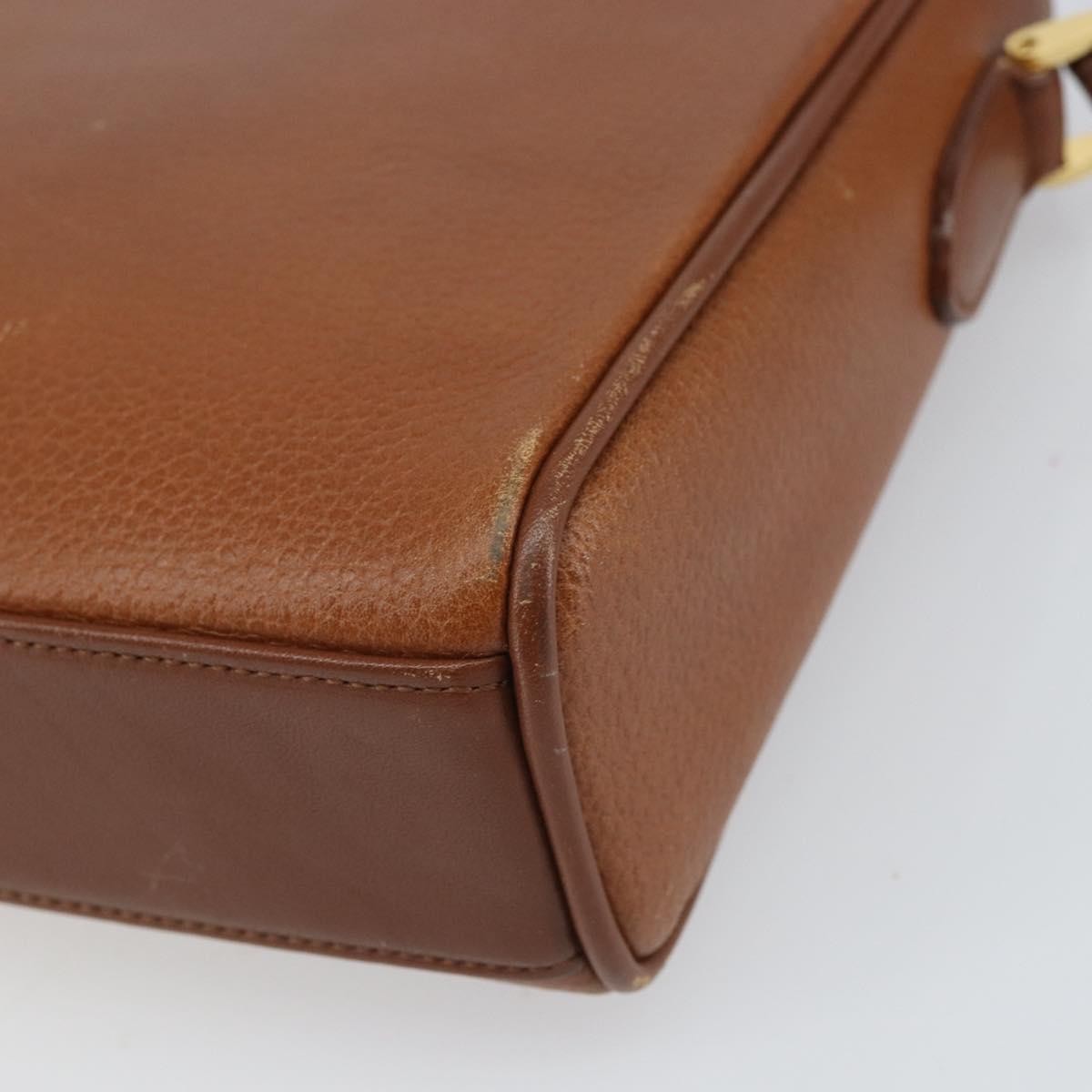 Burberry Vintage Leather Brown Leather Shoulder Bag Bag (Pre-Owned)