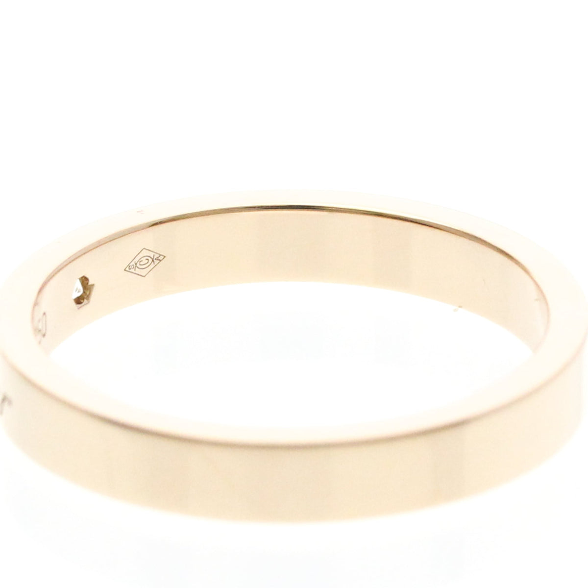 Cartier C De Cartier Wedding Band Platinum With Diamond Gold Pink_Gold Ring Jewelry (Pre-Owned)