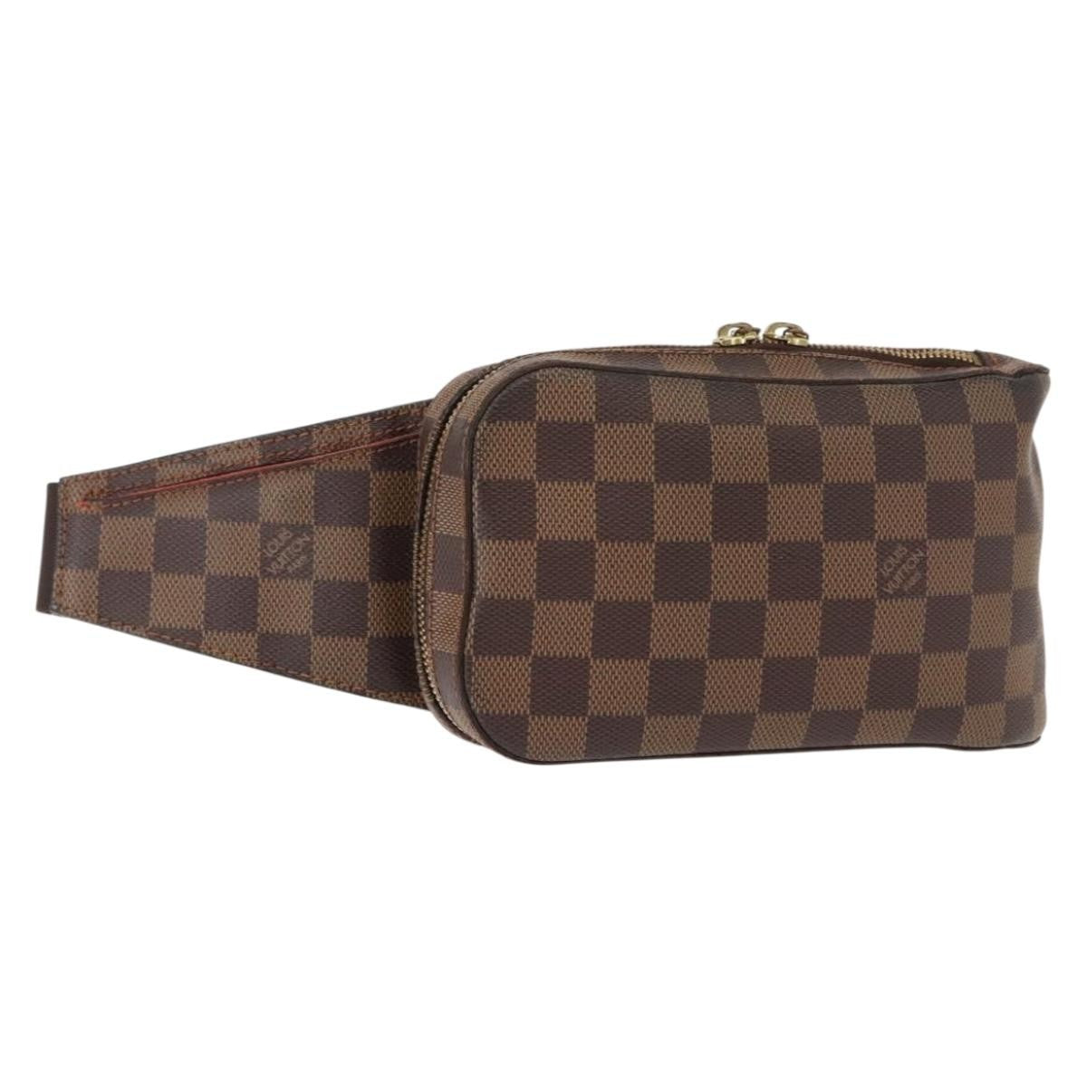 Louis Vuitton Geronimos Waist Damier Ebene Brown Canvas Shoulder Bag Bag (Pre-Owned)