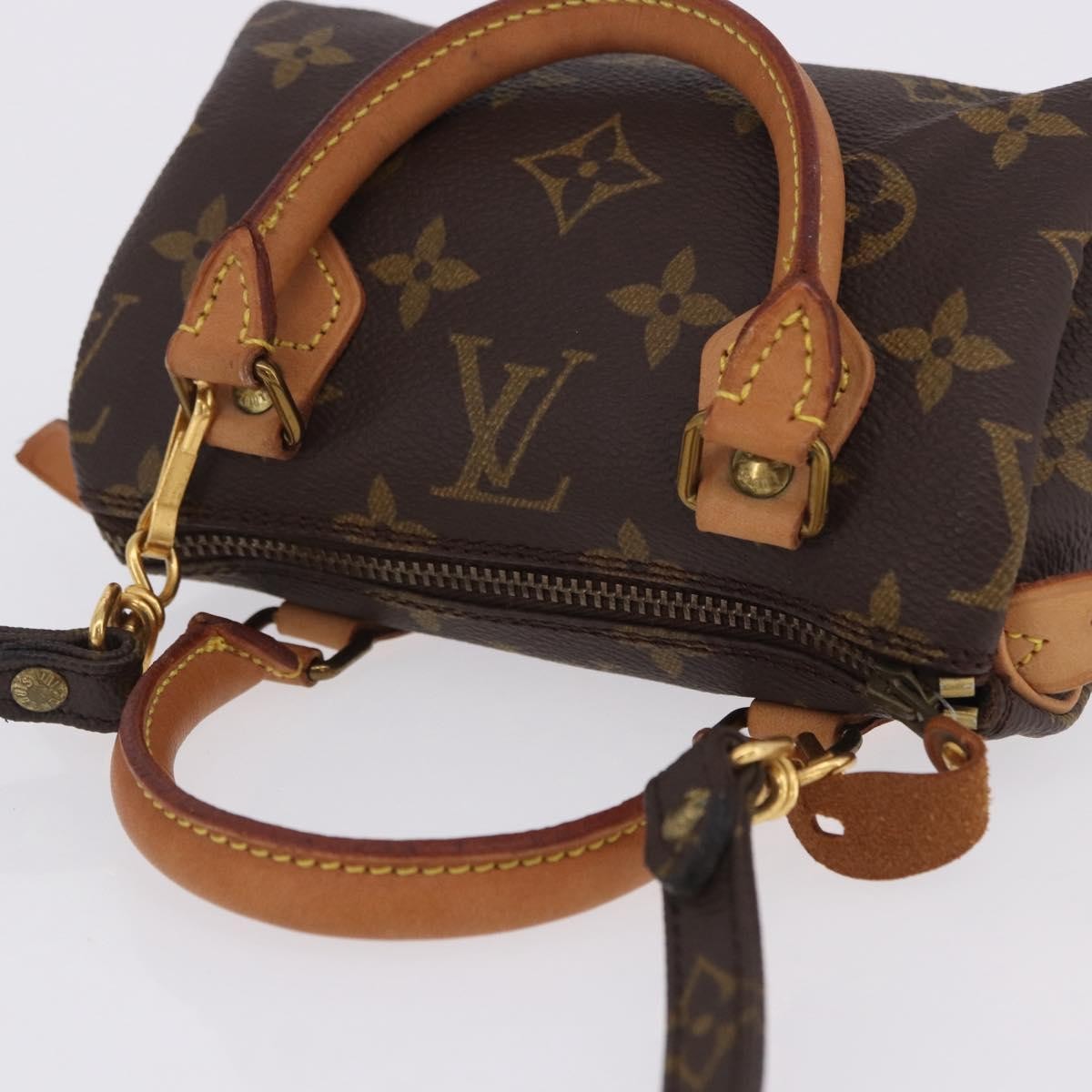 Louis Vuitton Speedy Mini Hl Monogram Canvas Brown Canvas Handbag (Pre-Owned)