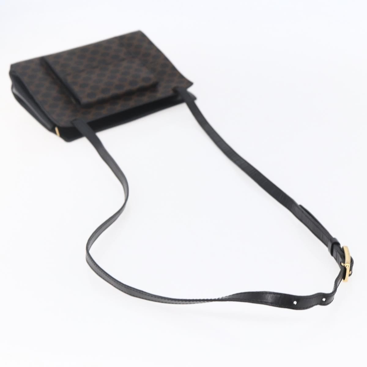Celine Vintage Macadam Canvas Black Canvas Shoulder Bag Bag (Pre-Owned)