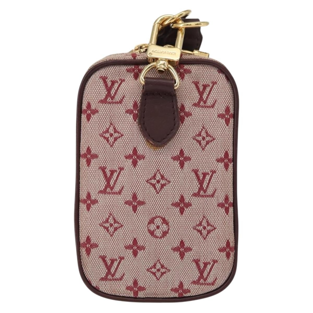 Louis Vuitton Camera Mini Lin Red Canvas Clutche & Pouche Bag (Pre-Owned)