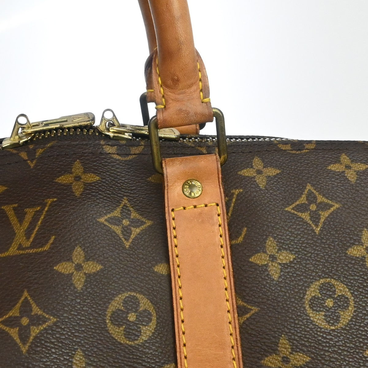 Louis Vuitton Keepall Monogram Canvas Brown Canvas Travel Bag Bag (Pre-Owned)