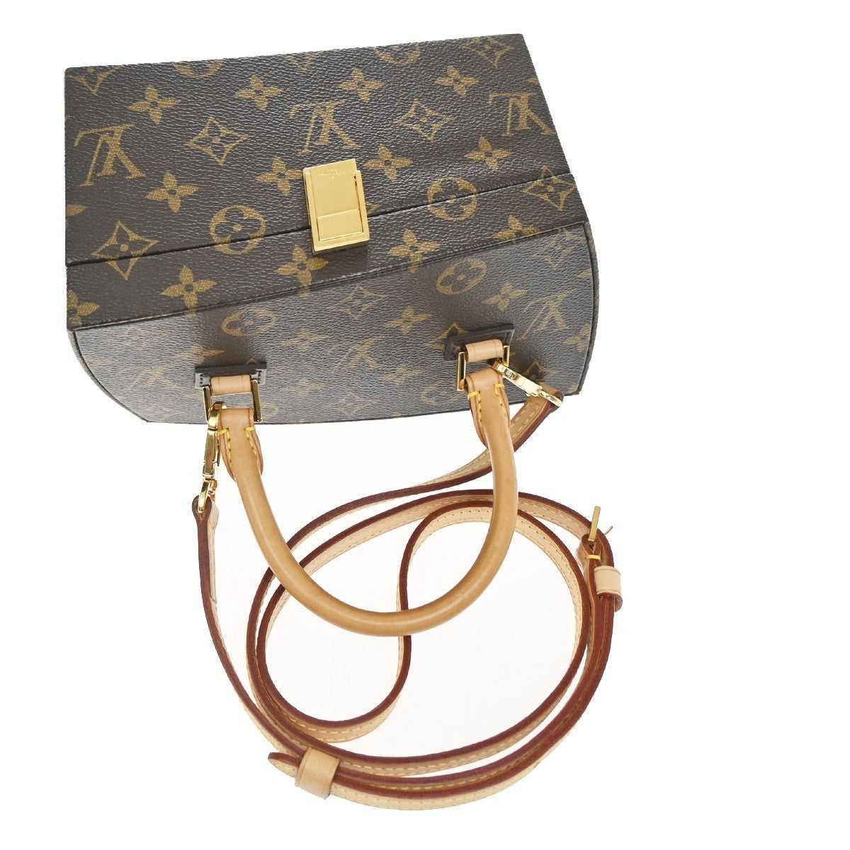 Louis Vuitton Frank Gehry Twisted Box Monogram Canvas Brown Canvas Handbag (Pre-Owned)