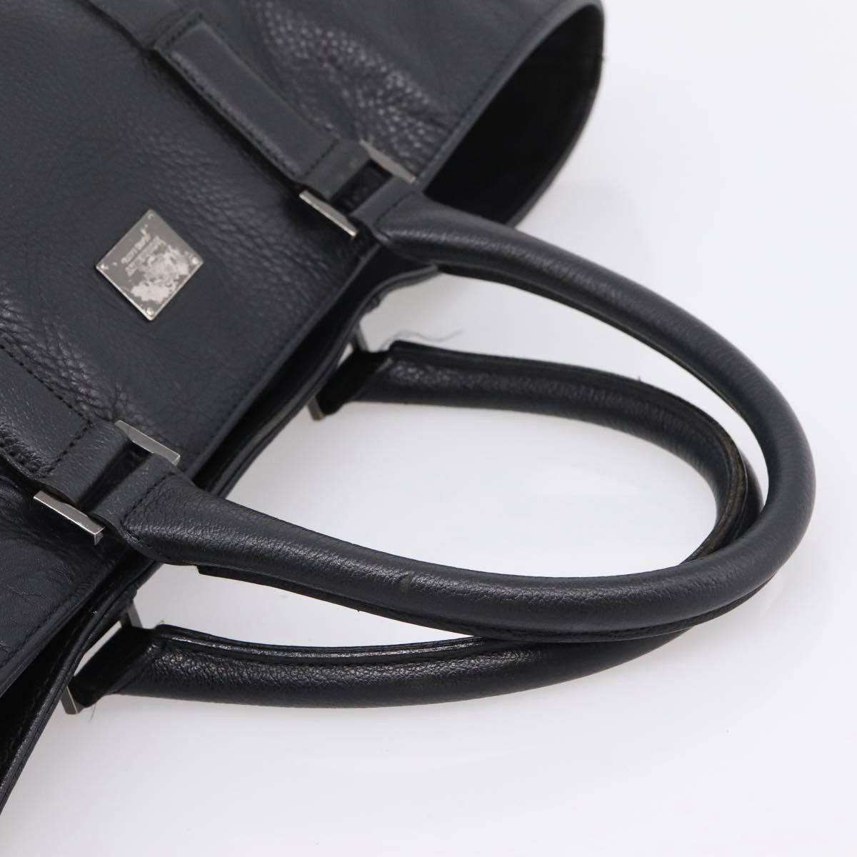 Burberry Black Label Leather Black Leather Tote Bag Bag (Pre-Owned)