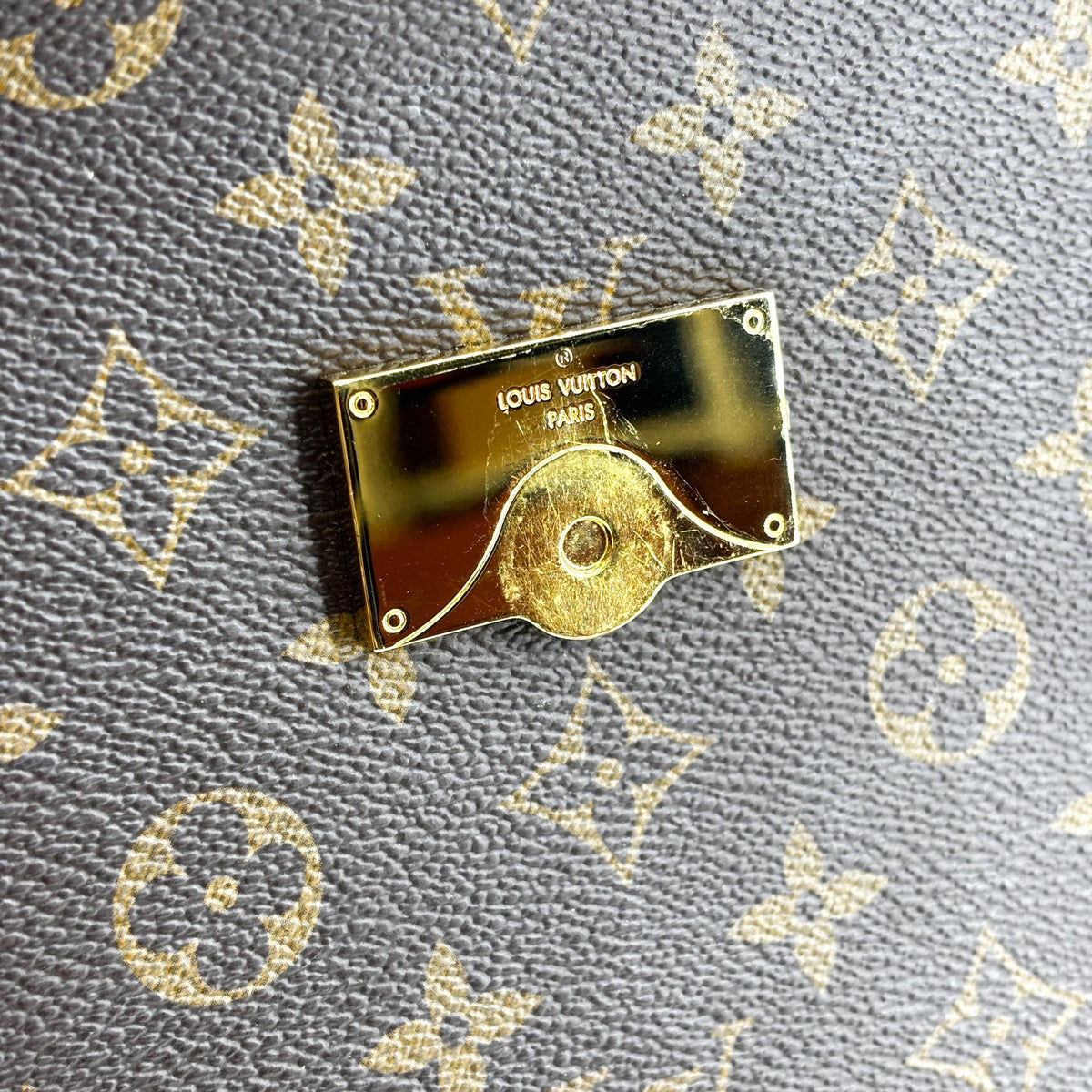 Louis Vuitton Cluny Top Handle Monogram Canvas Brown Canvas Handbag (Pre-Owned)