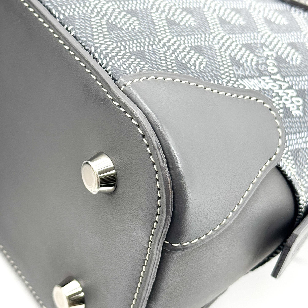 Goyard Vendome Coated Canvas Black Canvas Handbag (Pre-Owned)