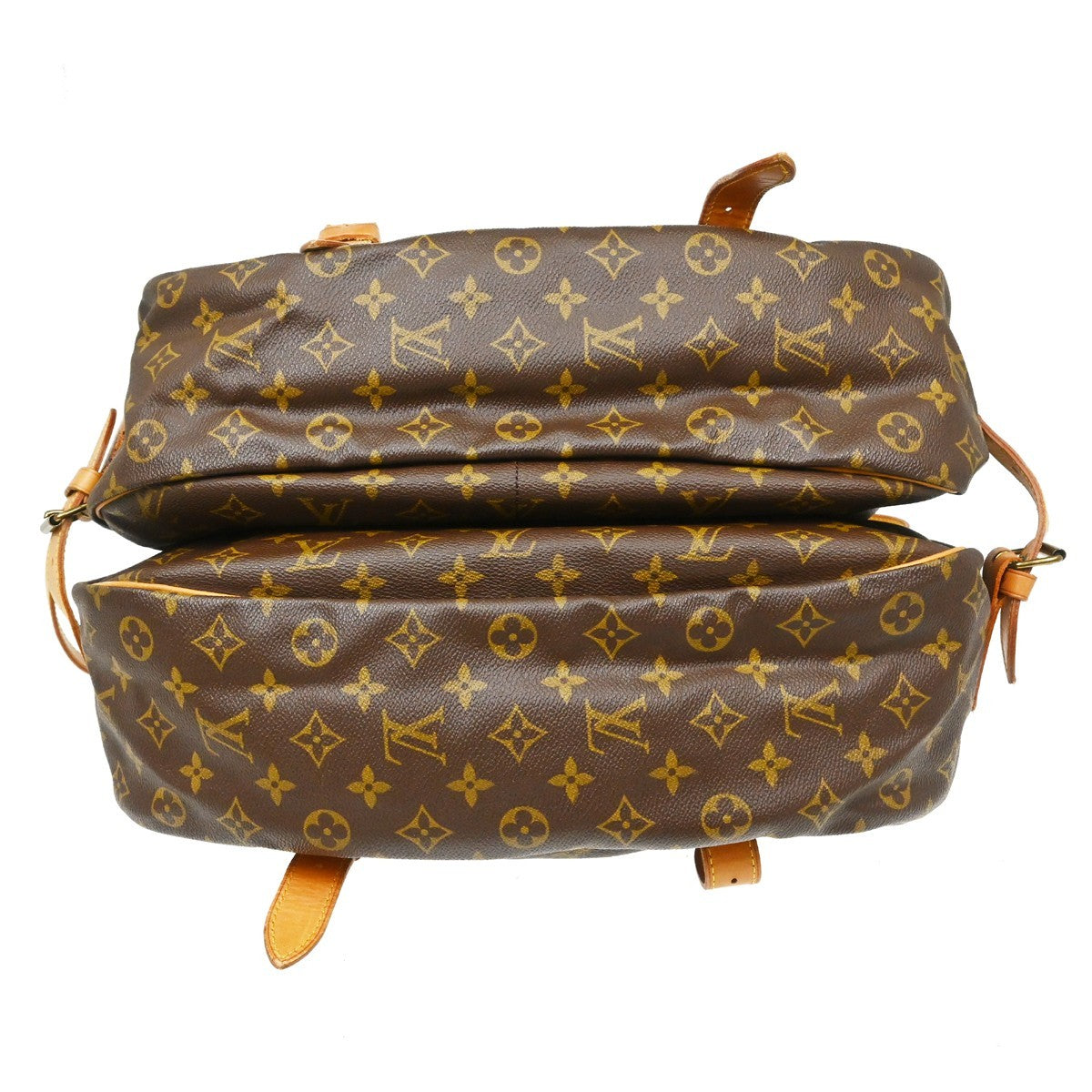 Louis Vuitton Saumur Monogram Canvas Brown Canvas Shoulder Bag Bag (Pre-Owned)