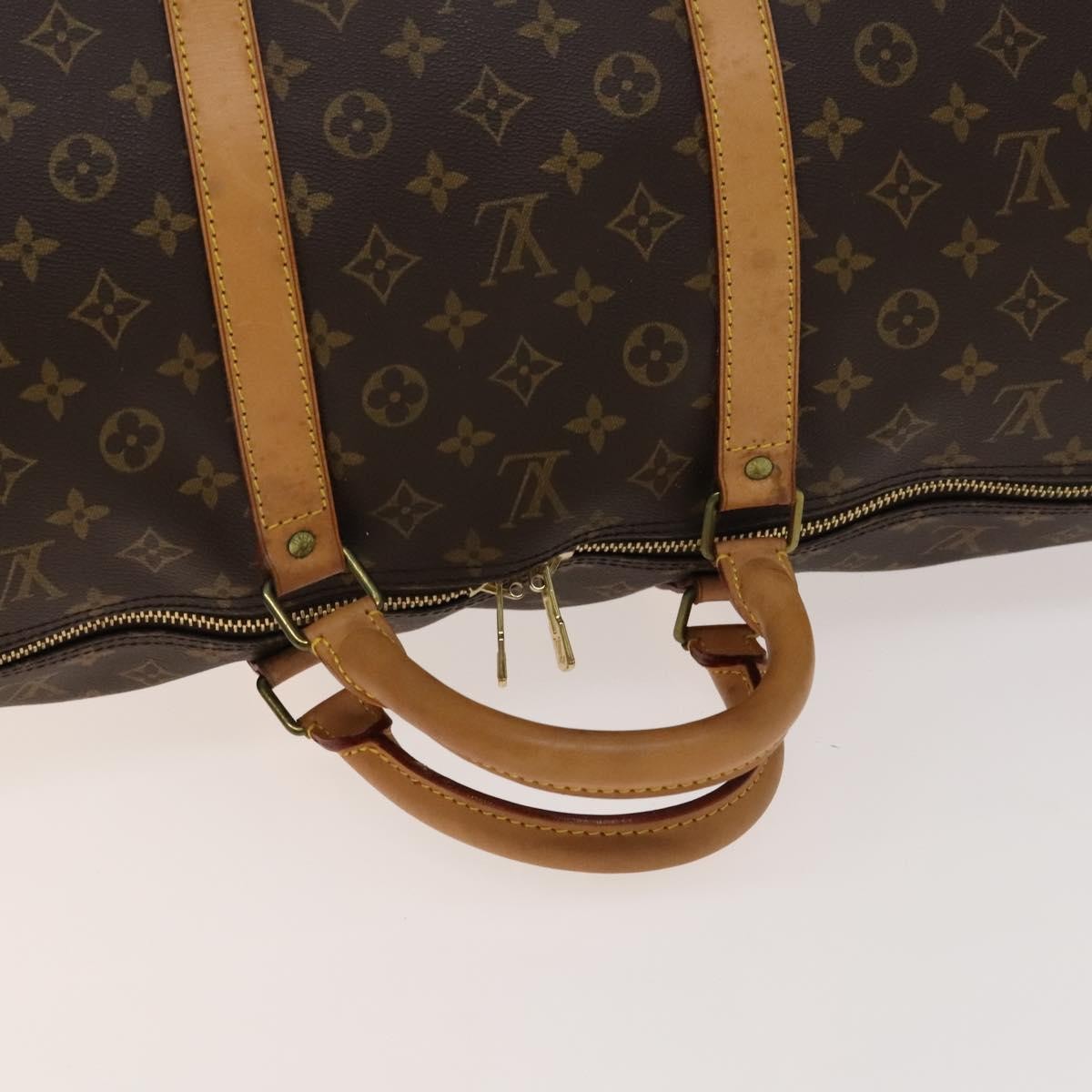 Louis Vuitton Keepall Monogram Canvas Brown Canvas Bag (Pre-Owned)