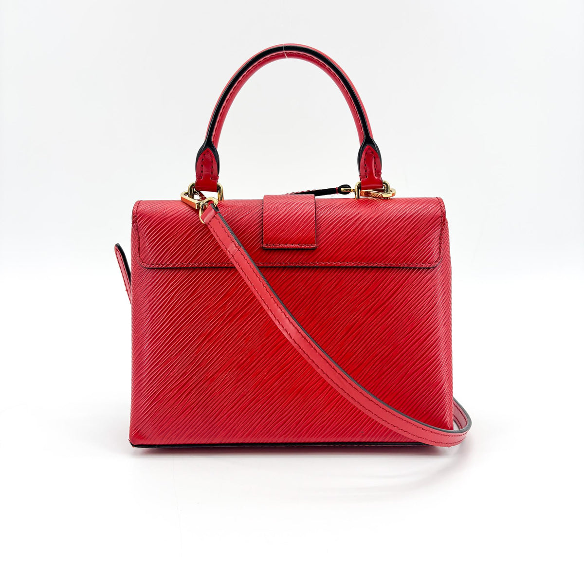 Louis Vuitton Locky Epi Leather Red Leather Handbag (Pre-Owned)