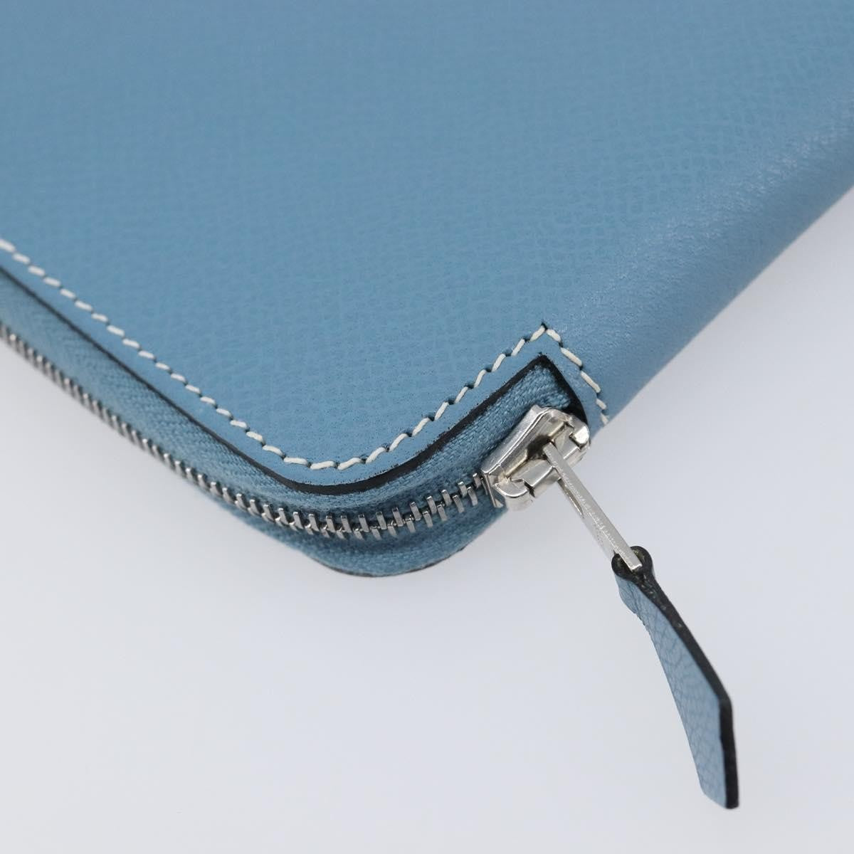 Hermes Vision Ii Agenda Epsom Blue Leather Wallets Accessory (Pre-Owned)