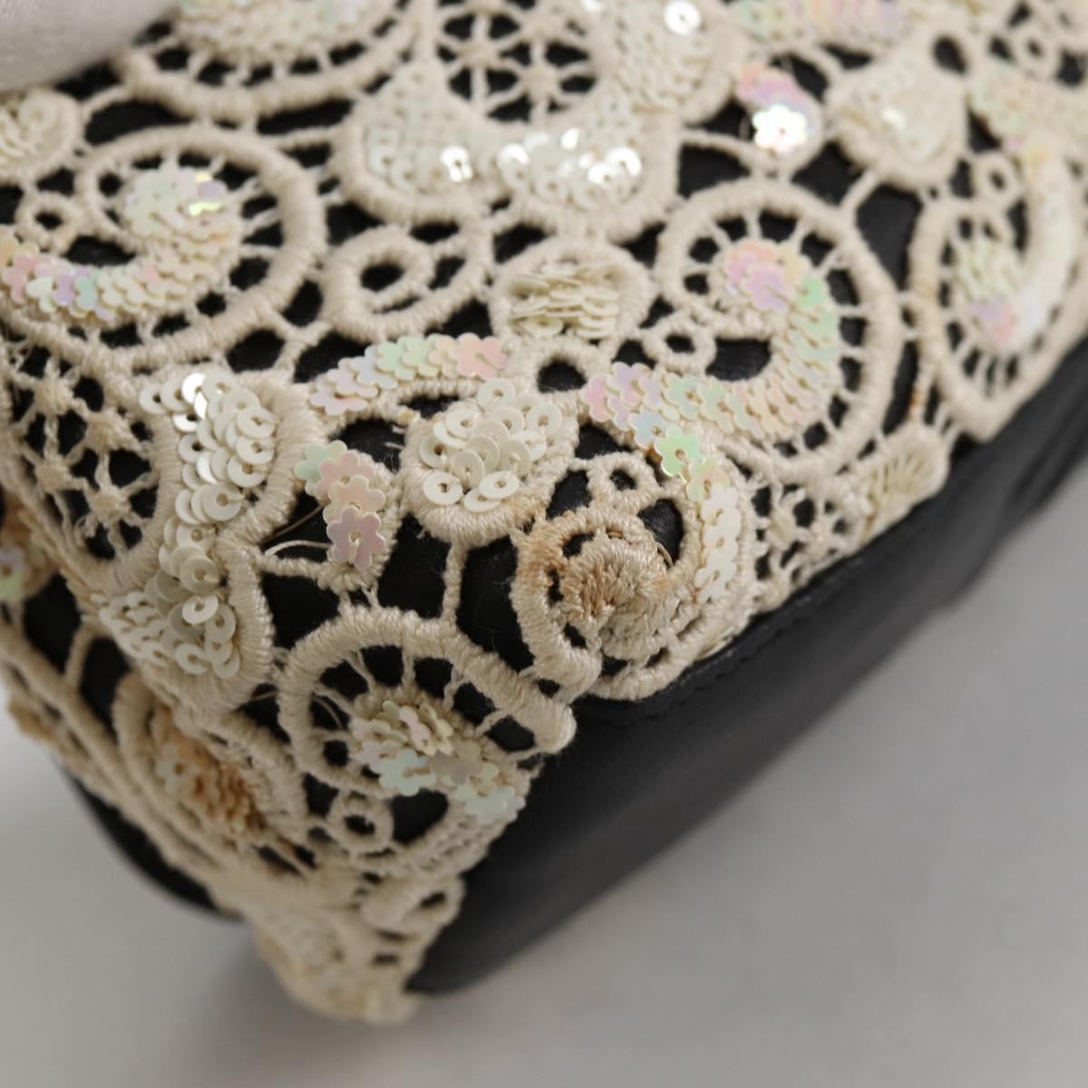 Chanel Floral Cc Flap Quilted Printed Silk White Leather Shoulder Bag Bag (Pre-Owned)