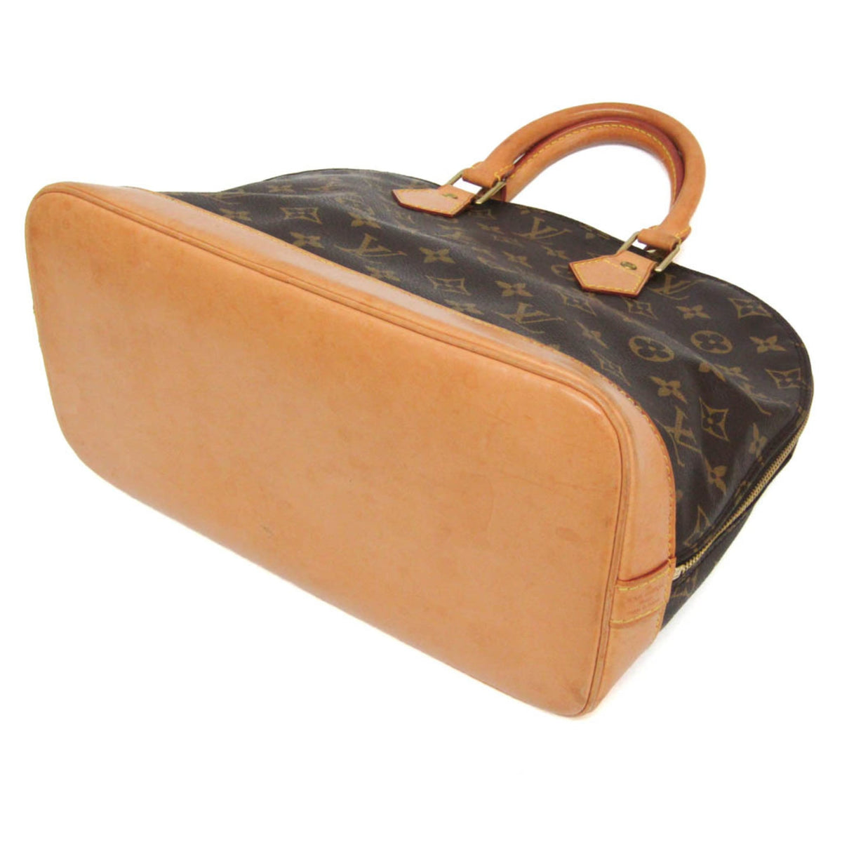 Louis Vuitton Alma Monogram Brown Canvas Handbag (Pre-Owned)
