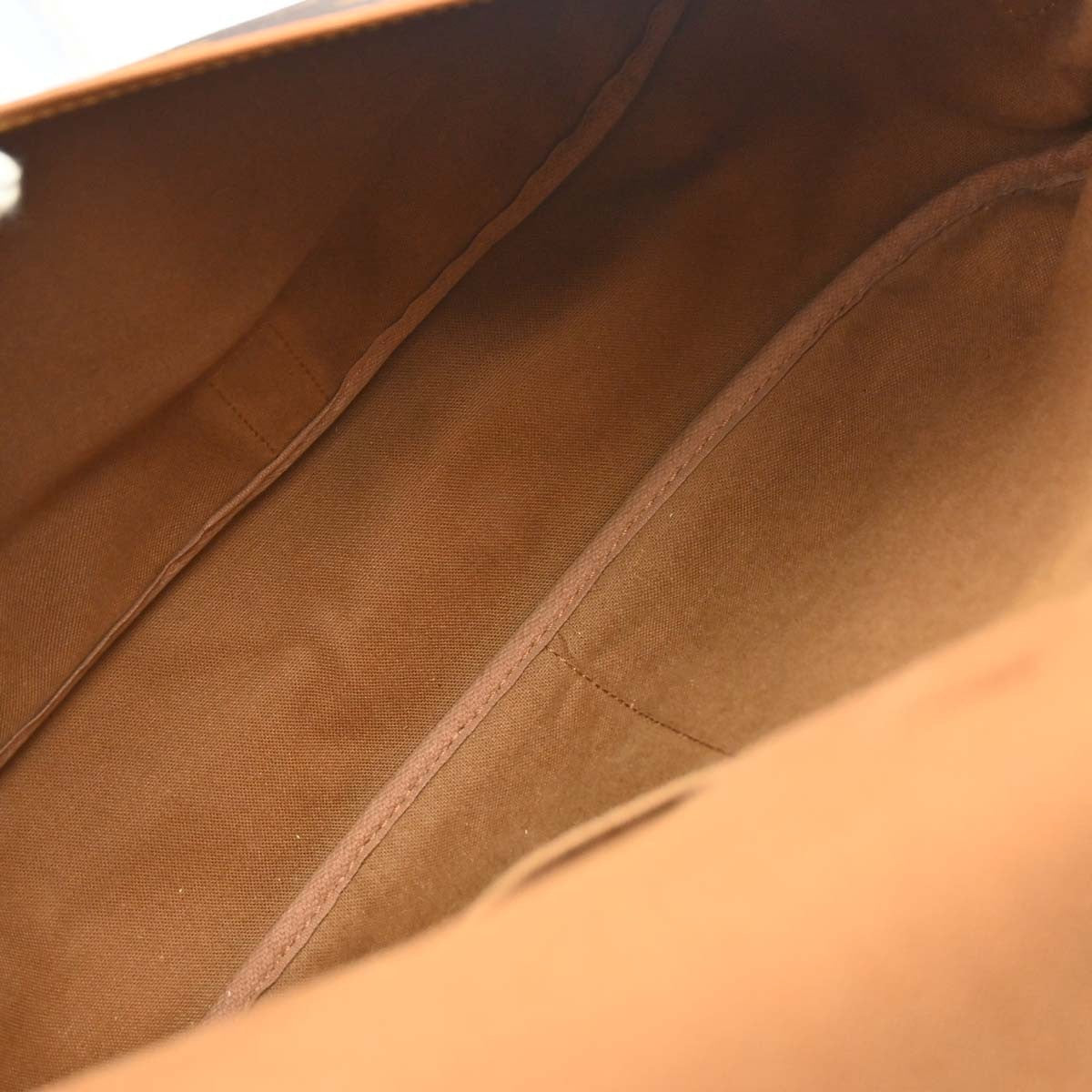 Louis Vuitton Saumur Monogram Canvas Brown Canvas Shoulder Bag Bag (Pre-Owned)