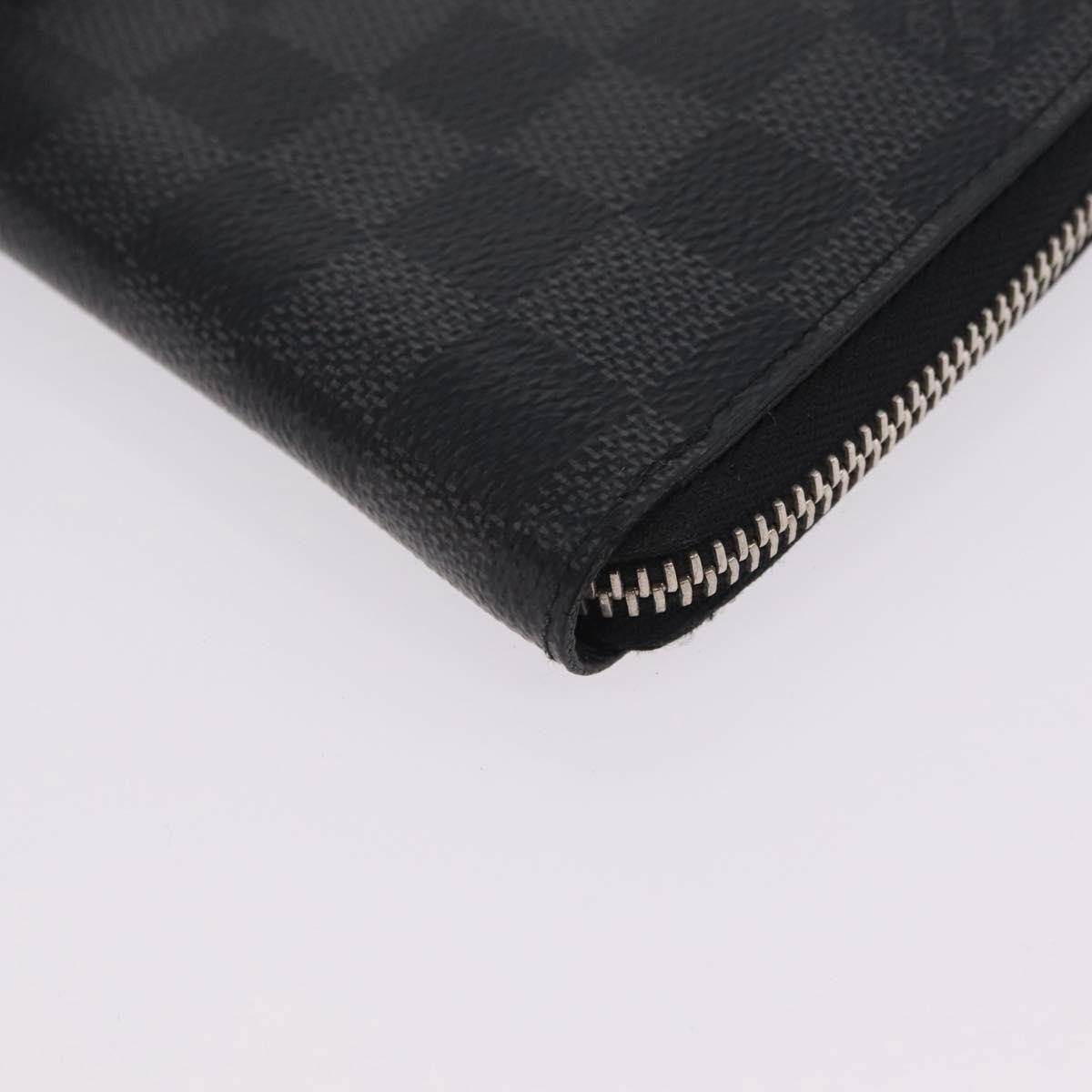 Louis Vuitton Zippy Damier Graphite Gray Canvas Wallets Accessory (Pre-Owned)