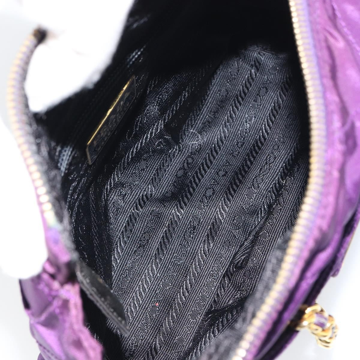 Prada Re-Edition 1995 Chain Quilted Re-Nylon Purple Nylon Tote Bag Bag (Pre-Owned)