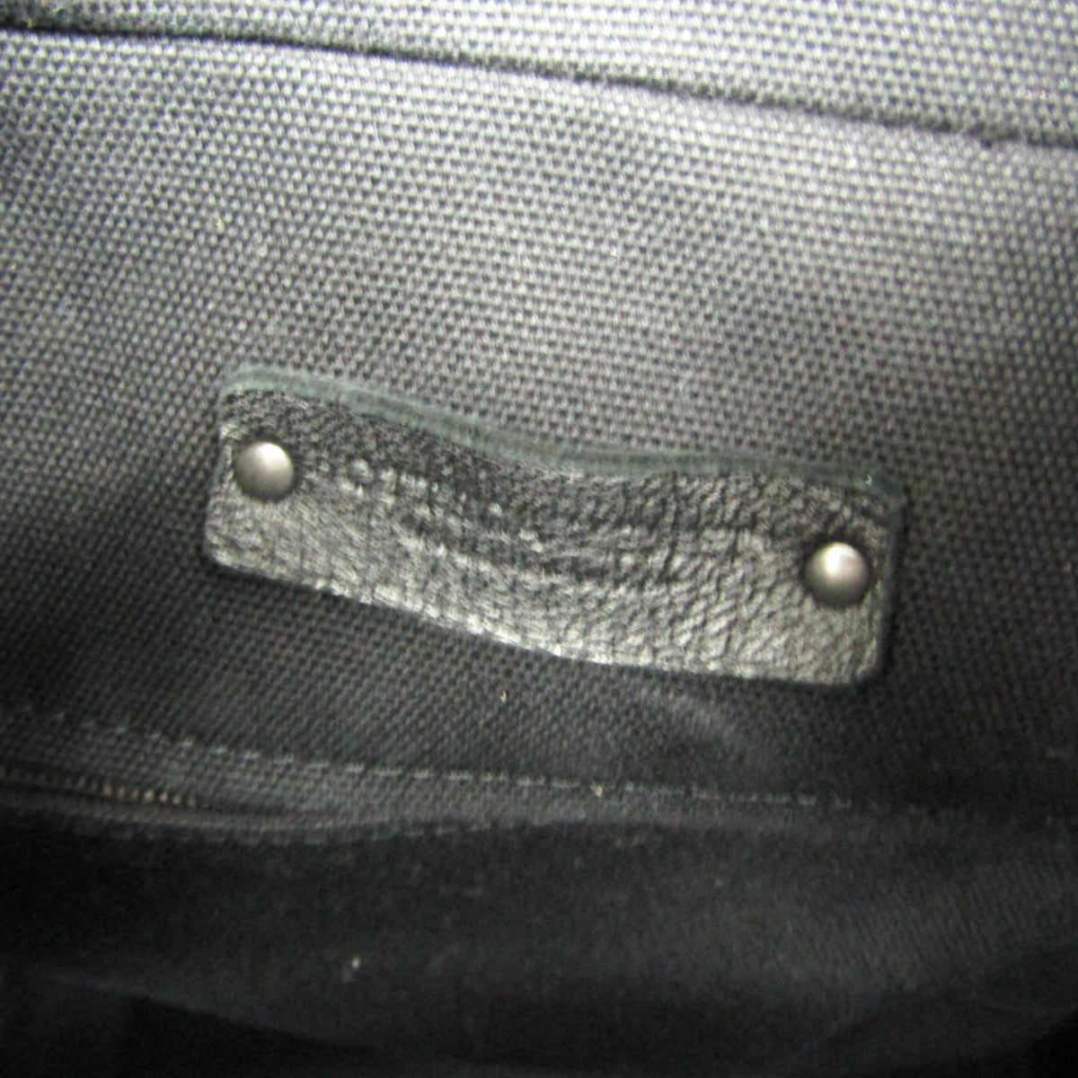 Bottega Veneta Drawstring Printed Canvas With Intrecciato Leather Black Canvas Backpack Bag (Pre-Owned)