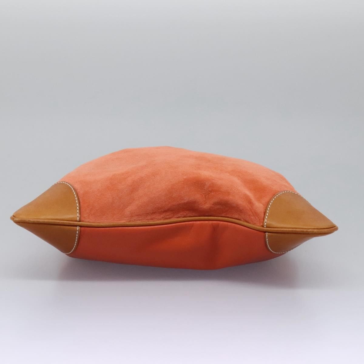 Burberry Blue Label Suede Orange Suede Shoulder Bag Bag (Pre-Owned)