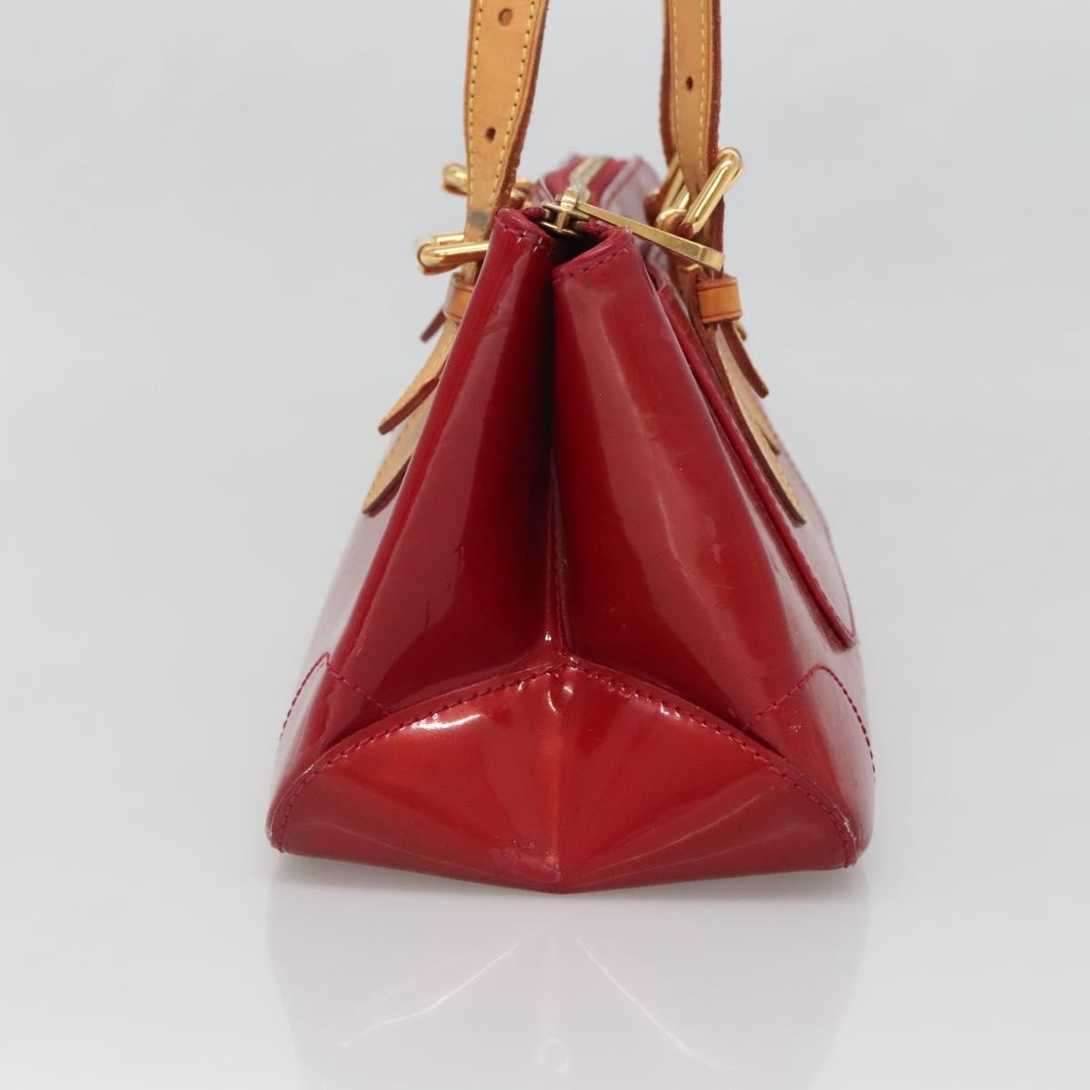 Louis Vuitton Rosewood Avenue Monogram Vernis Red Patent_Leather Handbag (Pre-Owned)