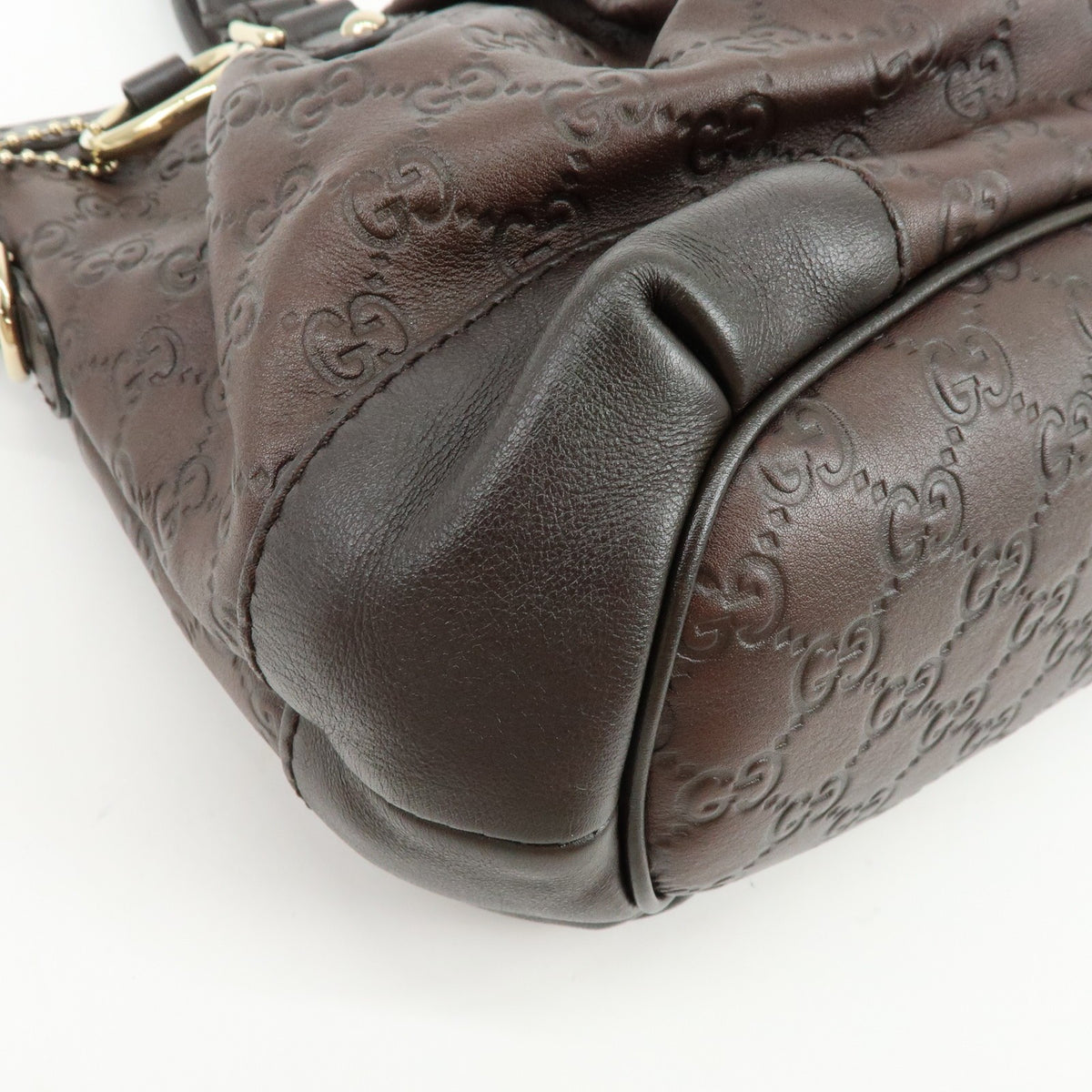 Gucci Sukey Top Handle Satchel Guccissima Leather Brown Leather Handbag (Pre-Owned)