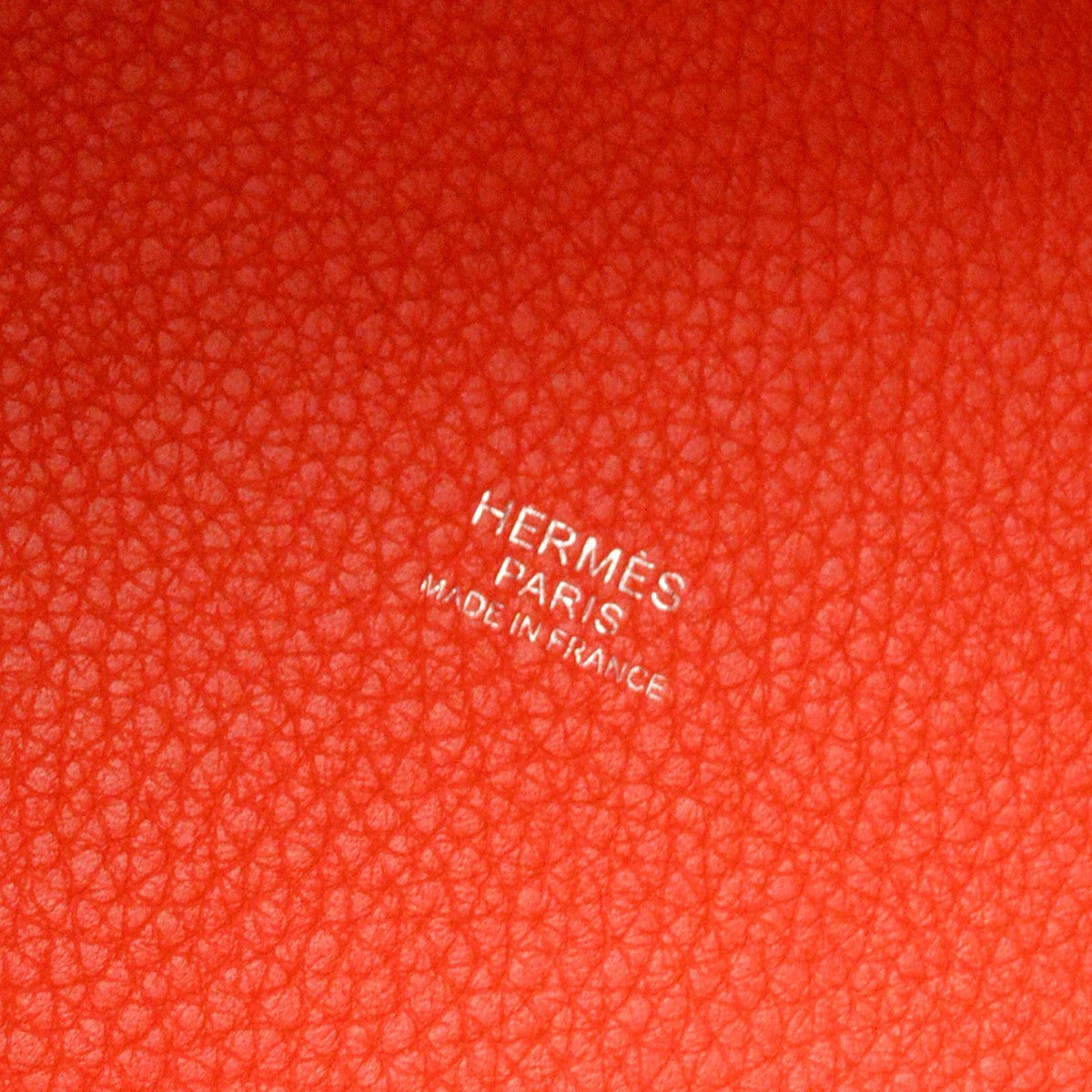 Hermes Picotin Lock Clemence Red Leather Handbag (Pre-Owned)