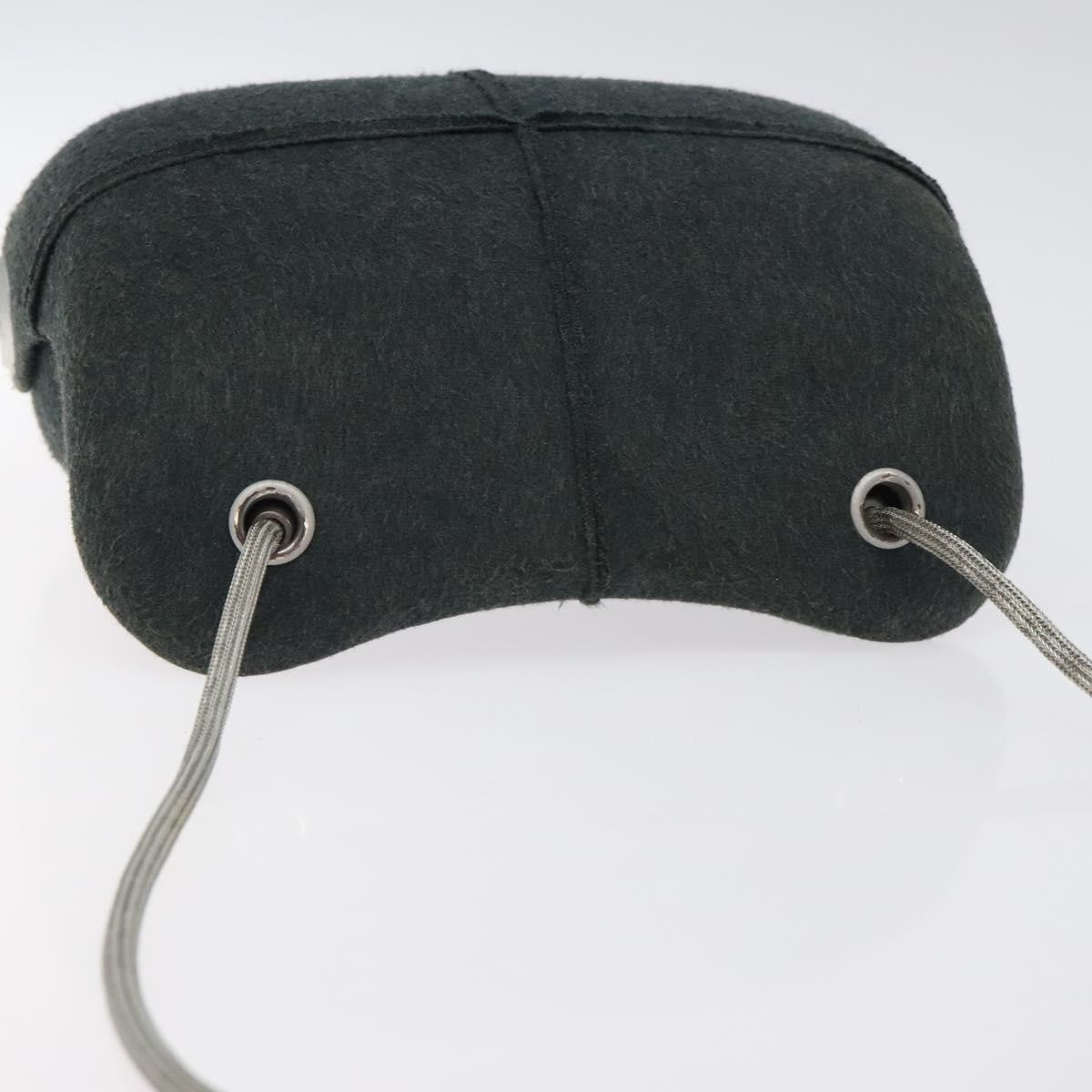 Chanel Millennium Felt Gray Synthetic Shoulder Bag Bag (Pre-Owned)