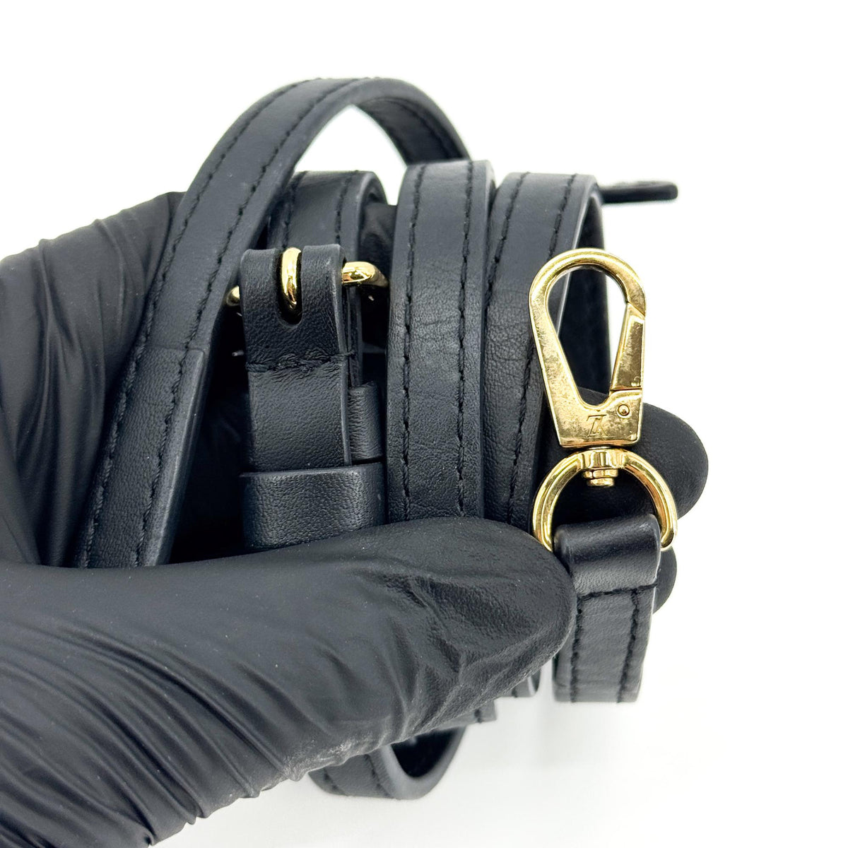 Louis Vuitton Locky Monogram Canvas With Leather Black Canvas Handbag (Pre-Owned)