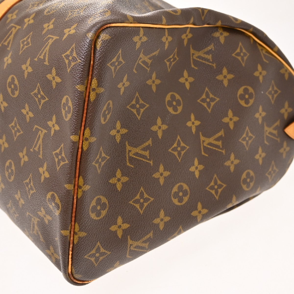 Louis Vuitton Keepall Canvas Brown Canvas Travel Bag Bag (Pre-Owned)