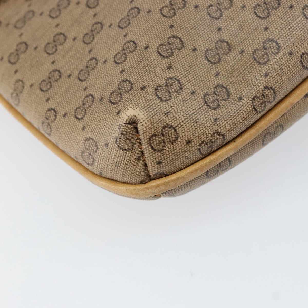Gucci Micro Gg Supreme Gg Canvas Beige Pvc Shoulder Bag Bag (Pre-Owned)