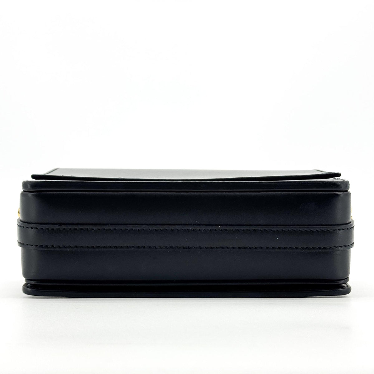 Burberry Grace Flap Horseferry Printed Leather Black Leather Shoulder Bag Bag (Pre-Owned)