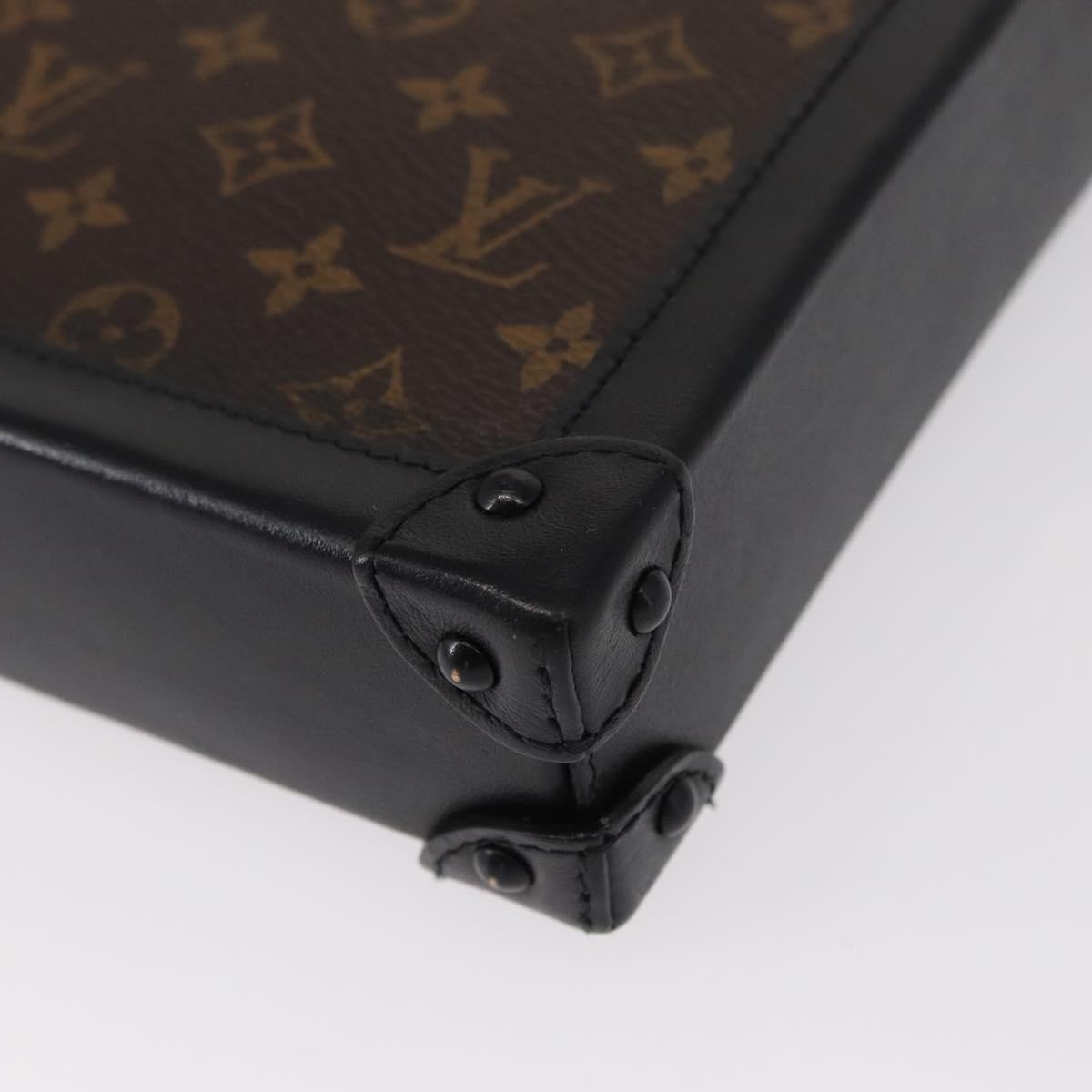 Louis Vuitton Vertical Trunk Pochette Monogram Canvas Brown Canvas Clutche & Pouche Bag (Pre-Owned)