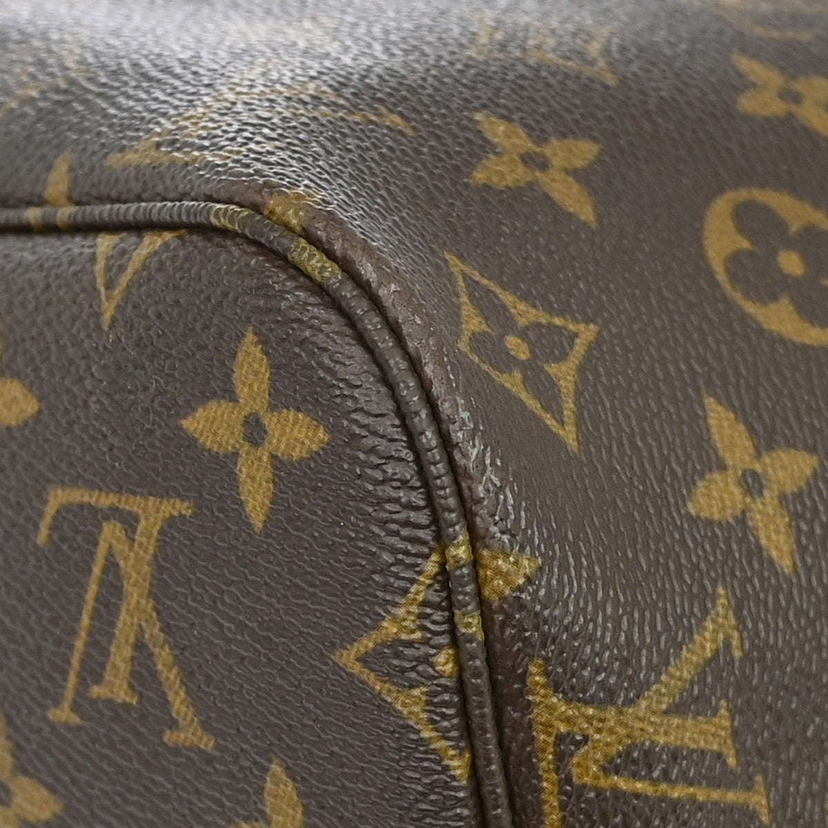 Louis Vuitton Neverfull Monogram Canvas Brown Canvas Tote Bag Bag (Pre-Owned)