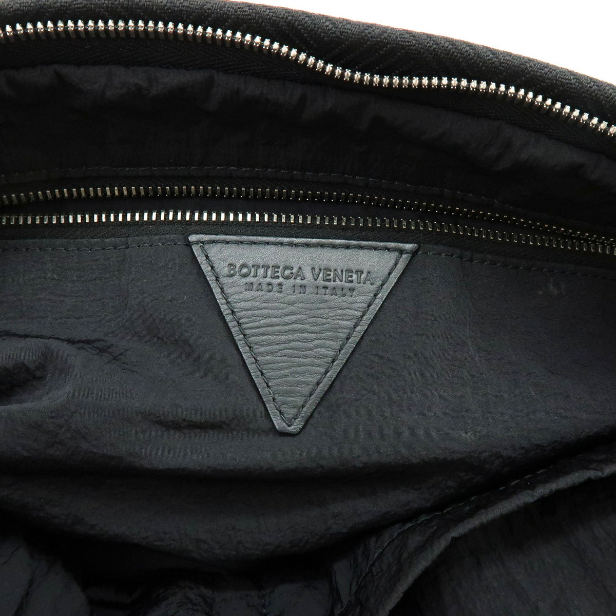 Bottega Veneta Vintage Clutch Nylon Black Nylon Clutche & Pouche Bag (Pre-Owned)