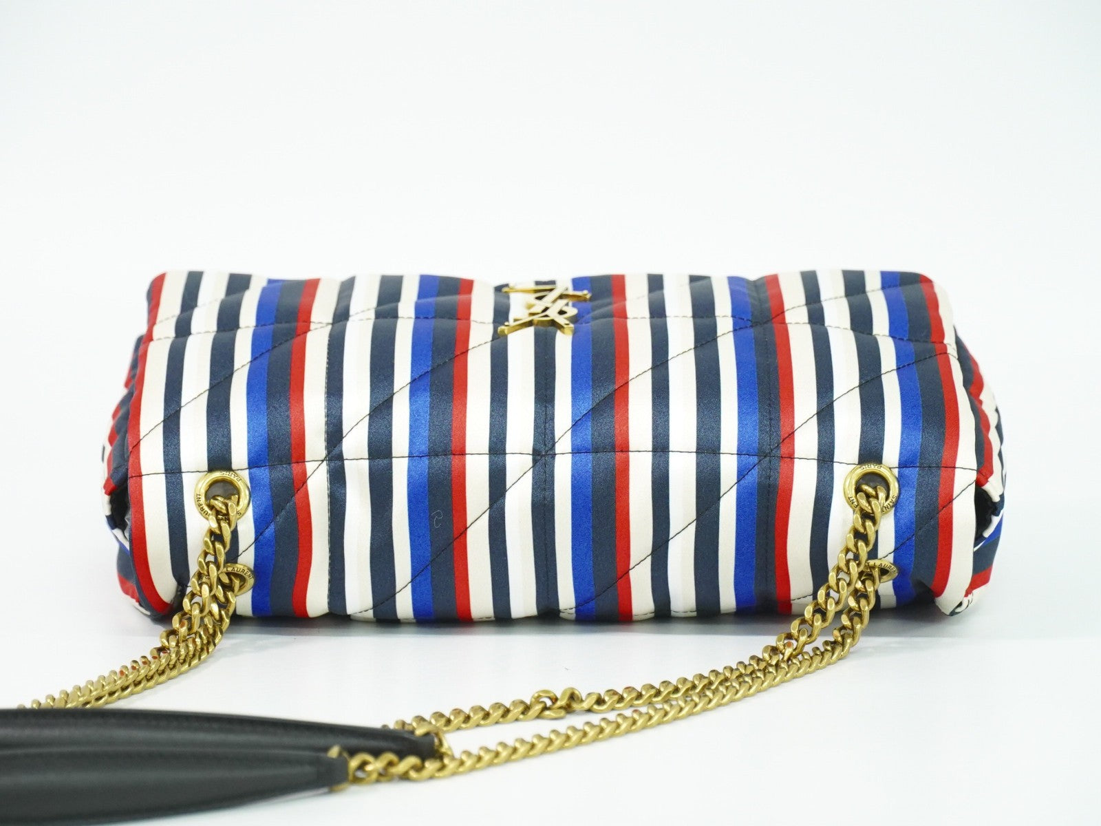Saint Laurent Jamie Flap Quilted Printed Silk Multicolour Silk Shoulder Bag Bag (Pre-Owned)