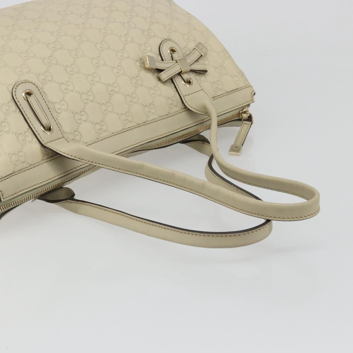Gucci Princy Tote Guccissima Leather Beige Leather Shoulder Bag Bag (Pre-Owned)