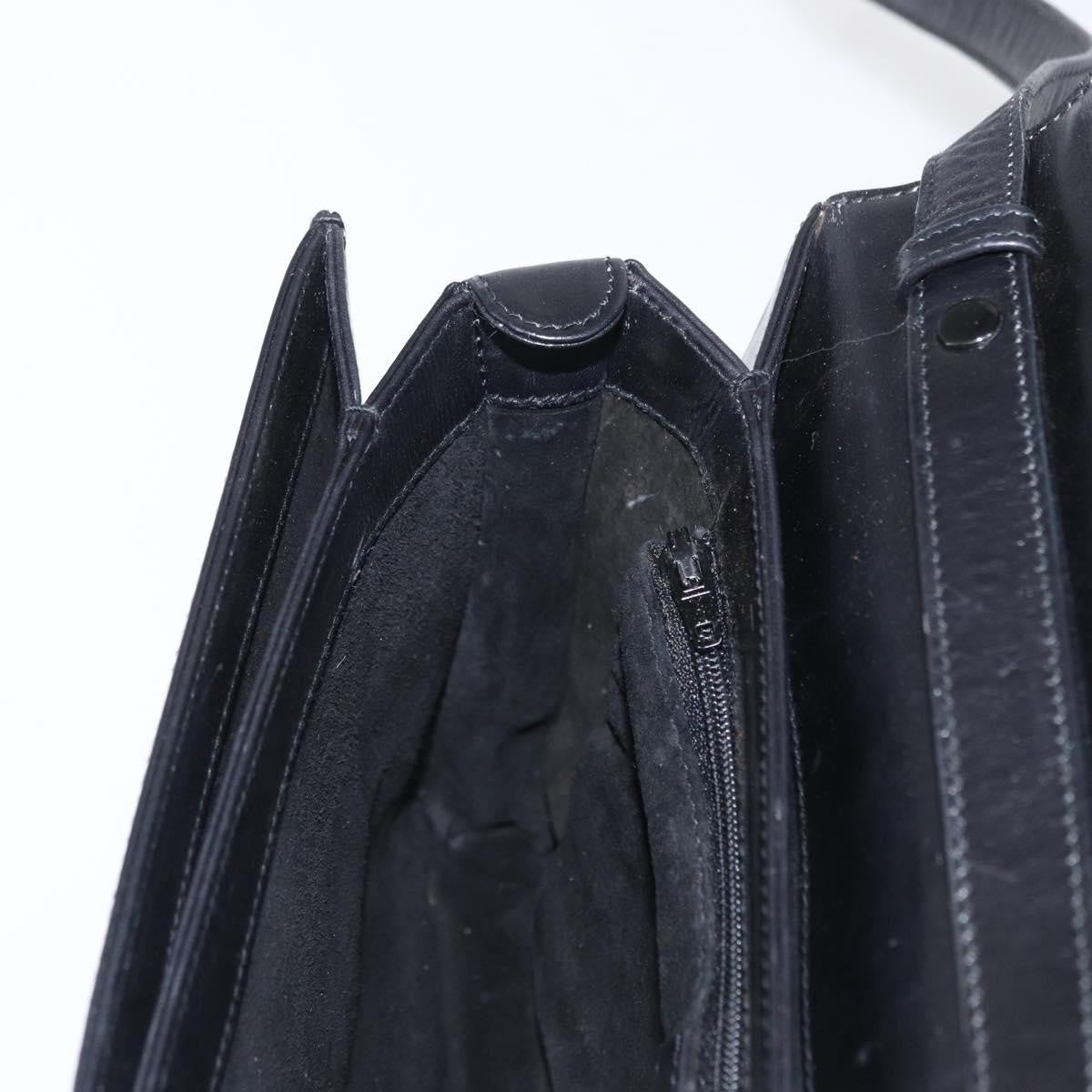 Gucci Vintage Leather Black Leather Shoulder Bag Bag (Pre-Owned)