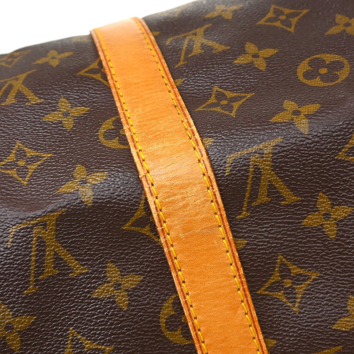 Louis Vuitton Keepall Monogram Canvas Brown Canvas Travel Bag Bag (Pre-Owned)