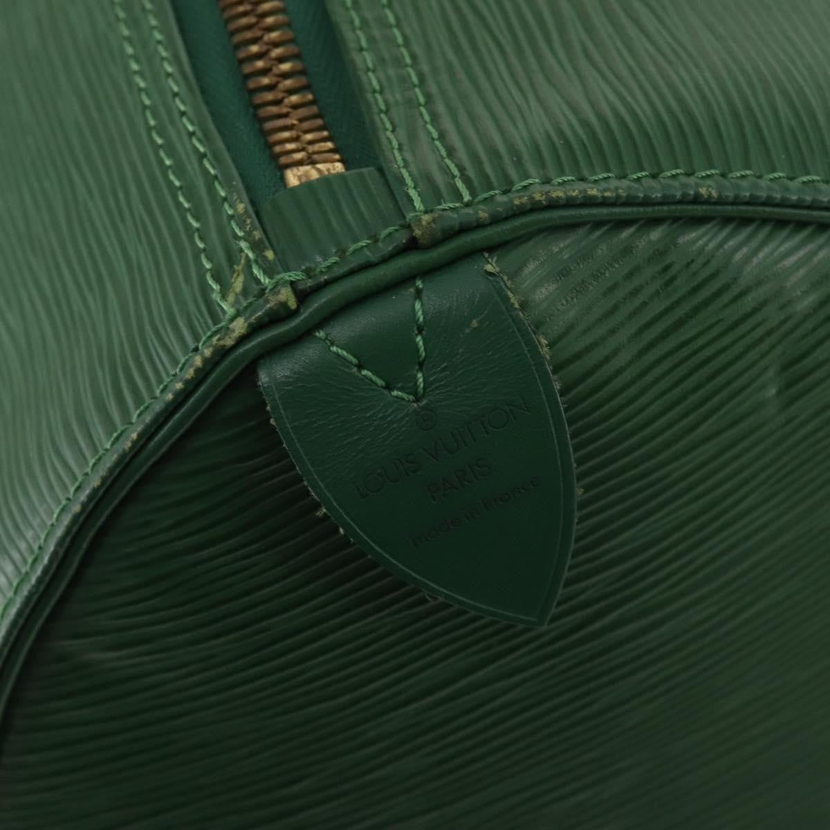 Louis Vuitton Keepall Bag Epi Leather Green Leather Travel Bag Bag (Pre-Owned)