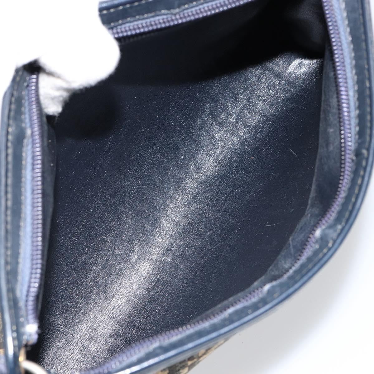 Christian Dior Vintage Trotter Canvas Navy Canvas Shoulder Bag Bag (Pre-Owned)