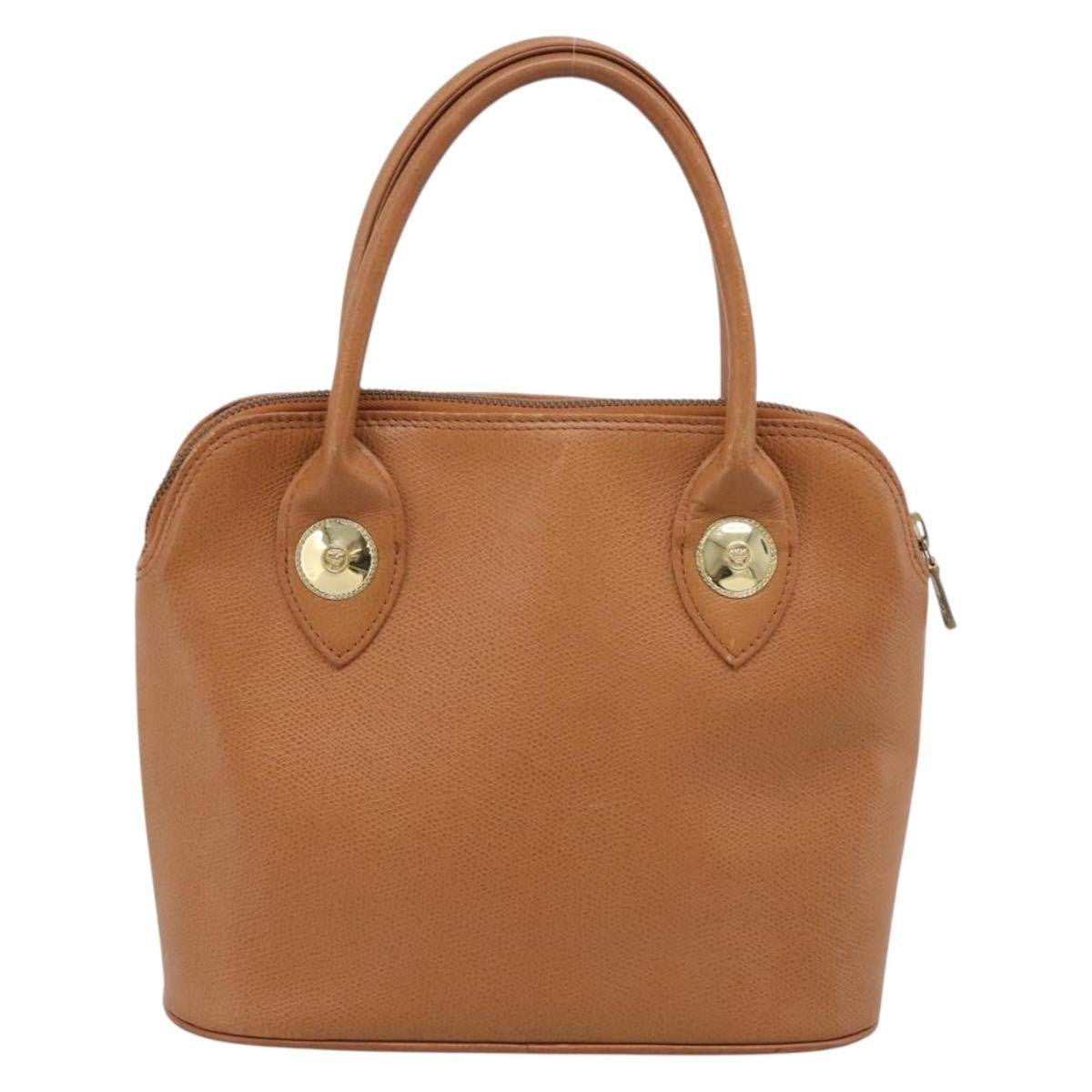 MCM Vintage Leather Brown Leather Handbag (Pre-Owned)