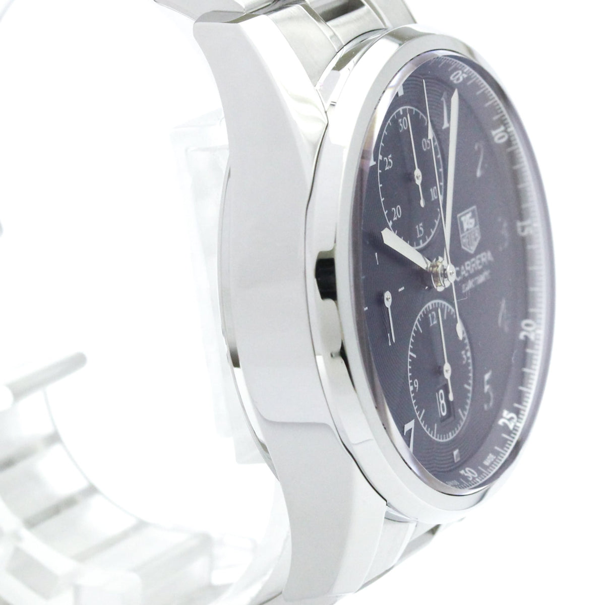 Tag Heuer Carrera Calibre 16 Heritage Chronograph Automatic Watch Stainless Steel 41 None Watch (Pre-Owned)