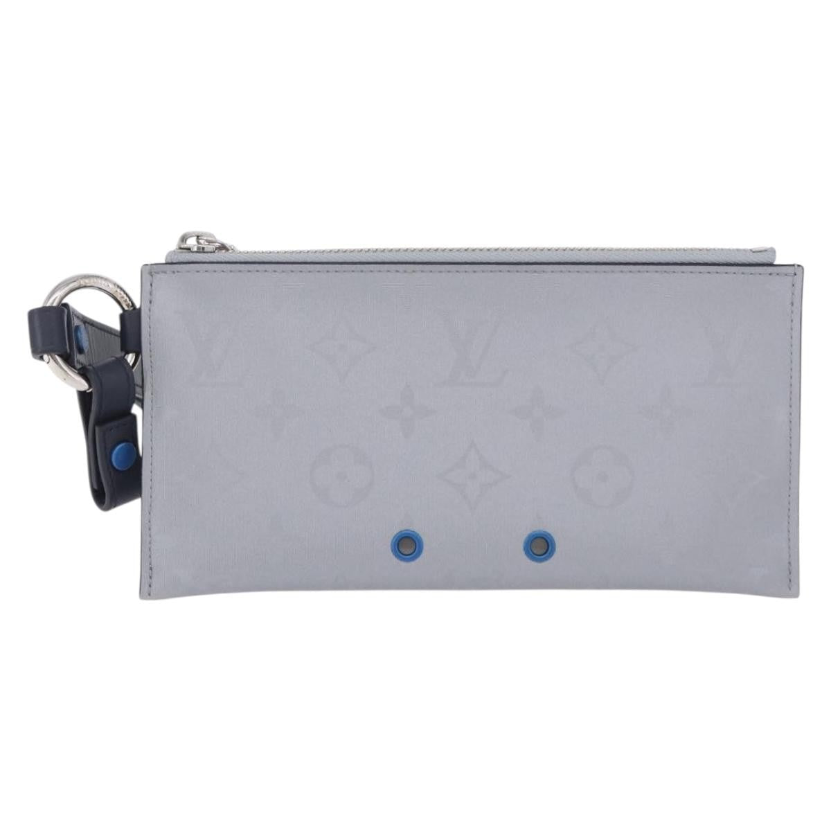 Louis Vuitton Alpha Pouch Limited Edition Monogram Satellite Canvas Silver Canvas Clutche & Pouche Bag (Pre-Owned)