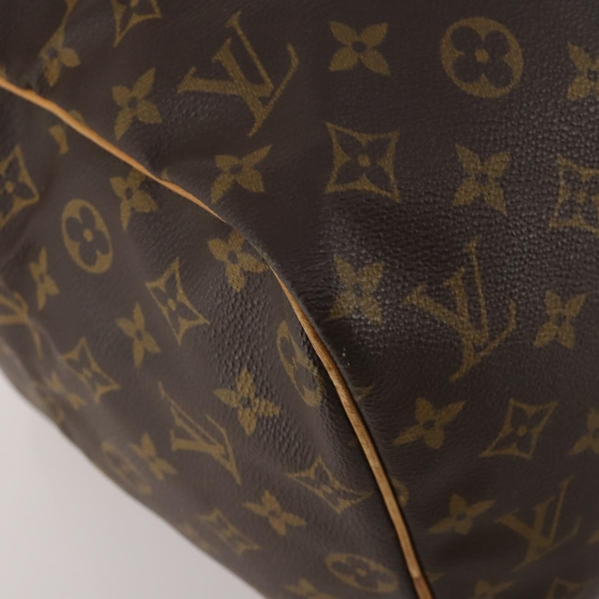 Louis Vuitton Sac Souple Monogram Canvas Brown Canvas Travel Bag Bag (Pre-Owned)