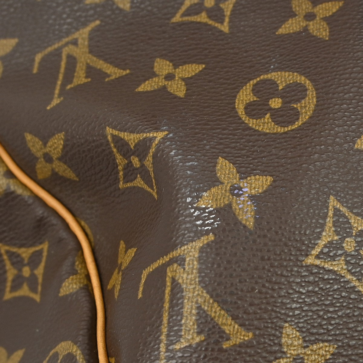 Louis Vuitton Keepall Monogram Brown Canvas Travel Bag Bag (Pre-Owned)