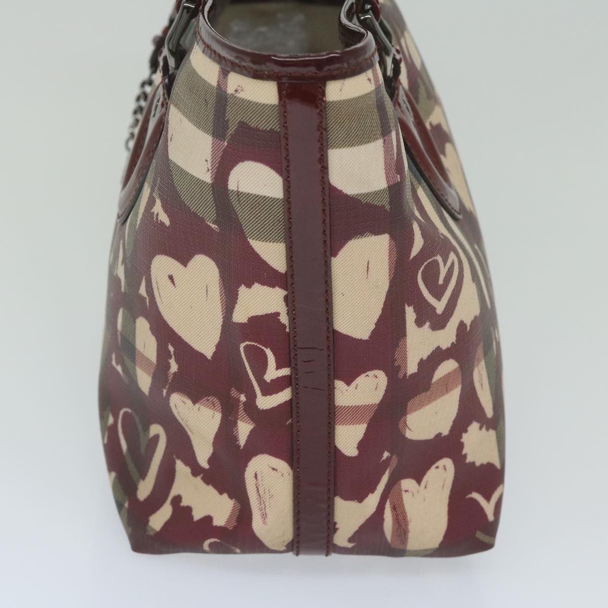 Burberry Open Nova Check Heart Coated Canvas Multicolour Canvas Tote Bag Bag (Pre-Owned)