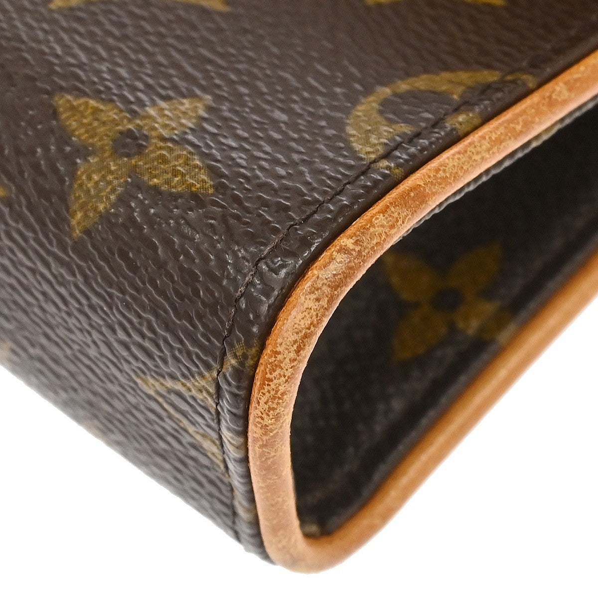Louis Vuitton Florentine Waist Monogram Canvas Brown Canvas Handbag (Pre-Owned)