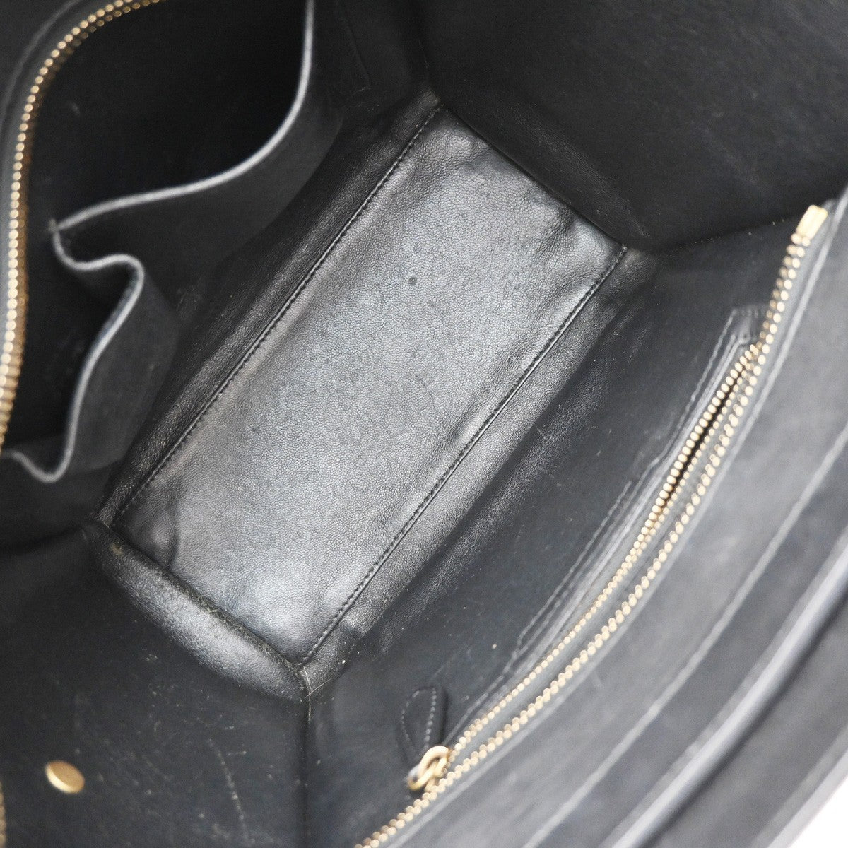 Celine Bicolor Luggage Leather Black Leather Tote Bag Bag (Pre-Owned)