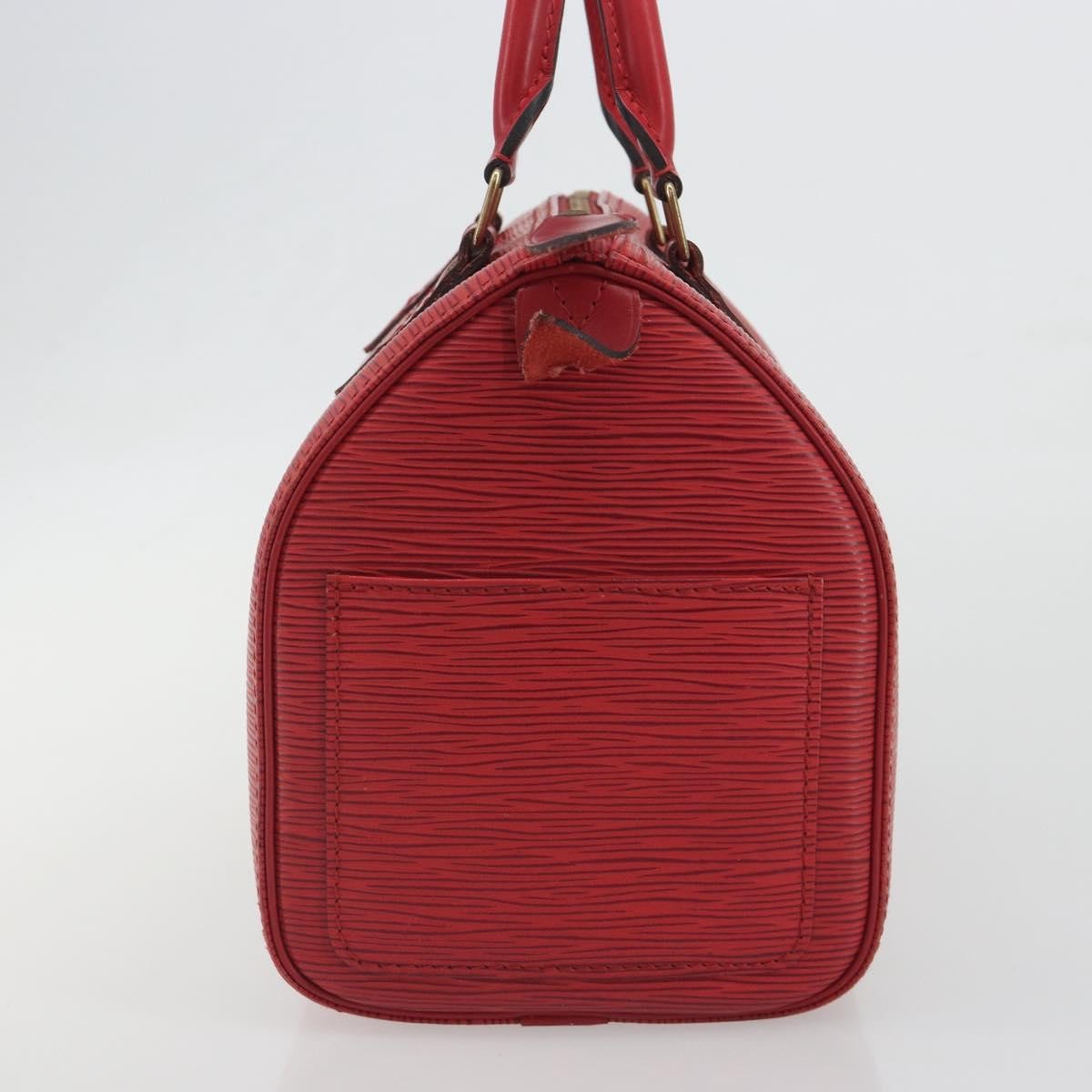 Louis Vuitton Speedy Epi Leather Red Leather Handbag (Pre-Owned)