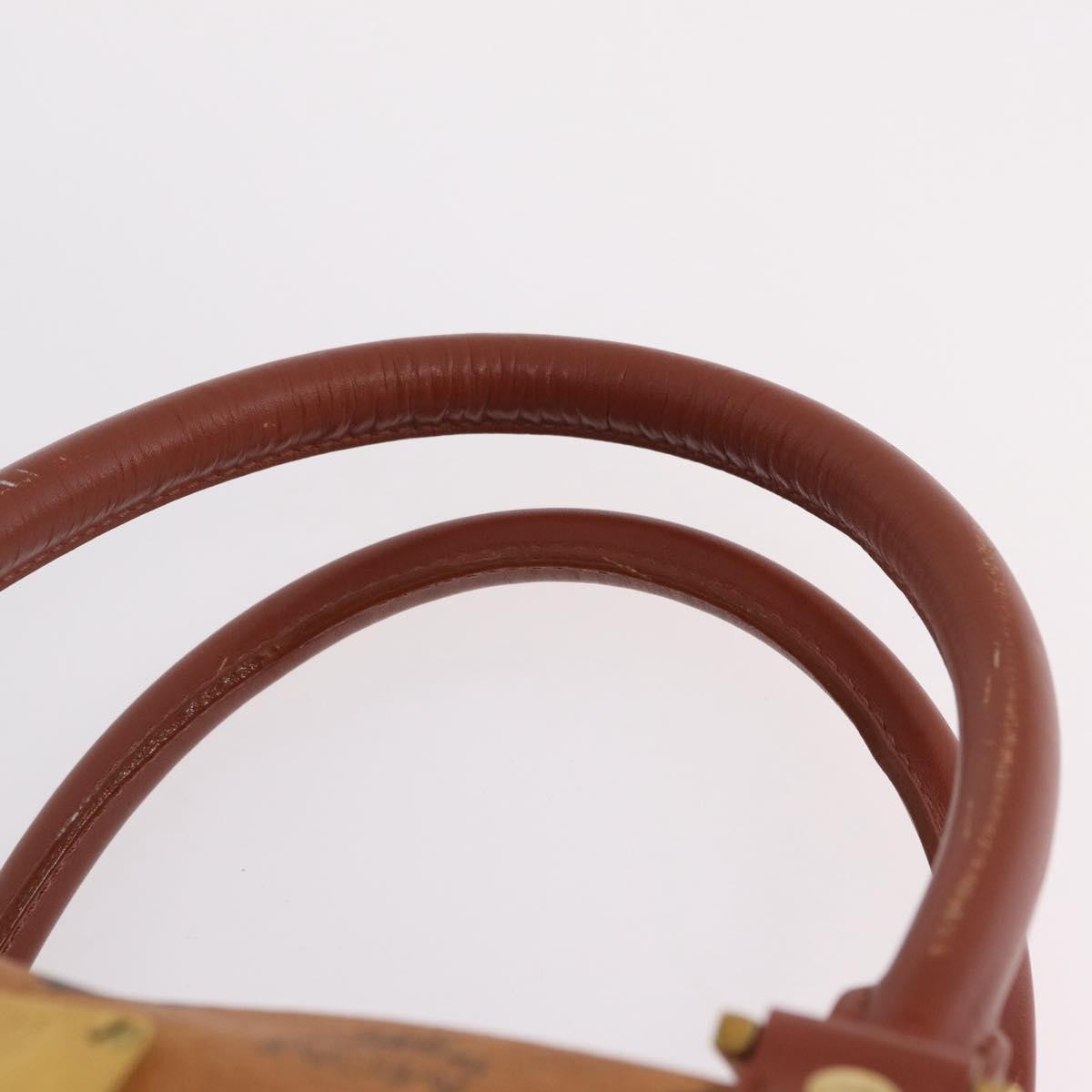 MCM Vicetos Leather Brown Leather Travel Bag Bag (Pre-Owned)