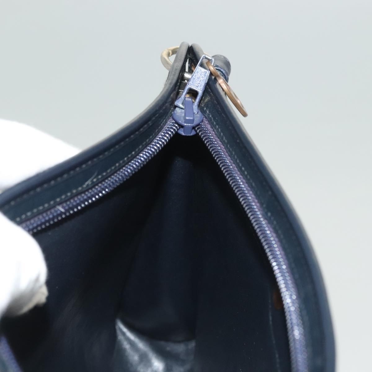 Christian Dior Vintage Trotter Canvas Navy Canvas Shoulder Bag Bag (Pre-Owned)